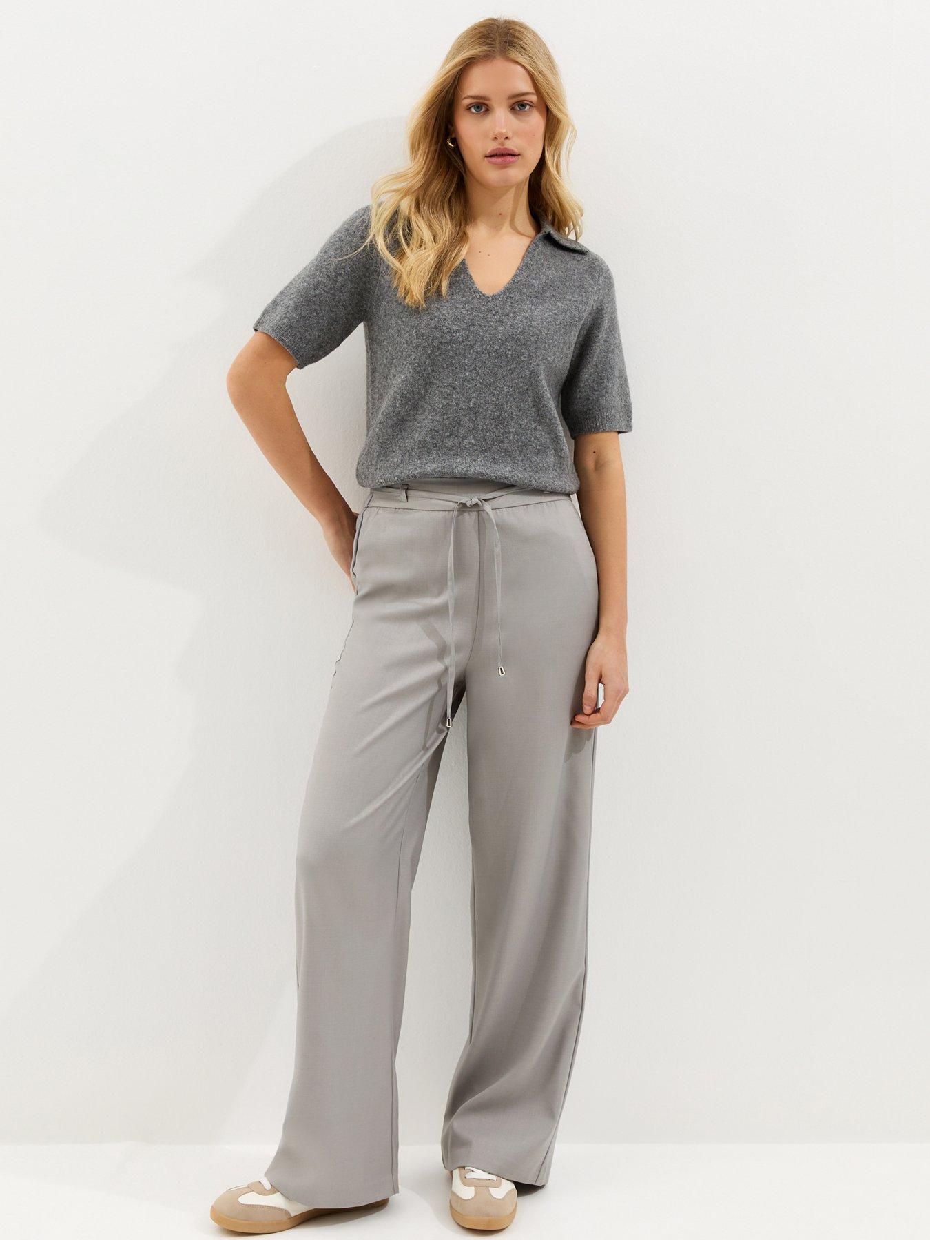 new-look-tie-waist-wide-leg-trousers-light-grey