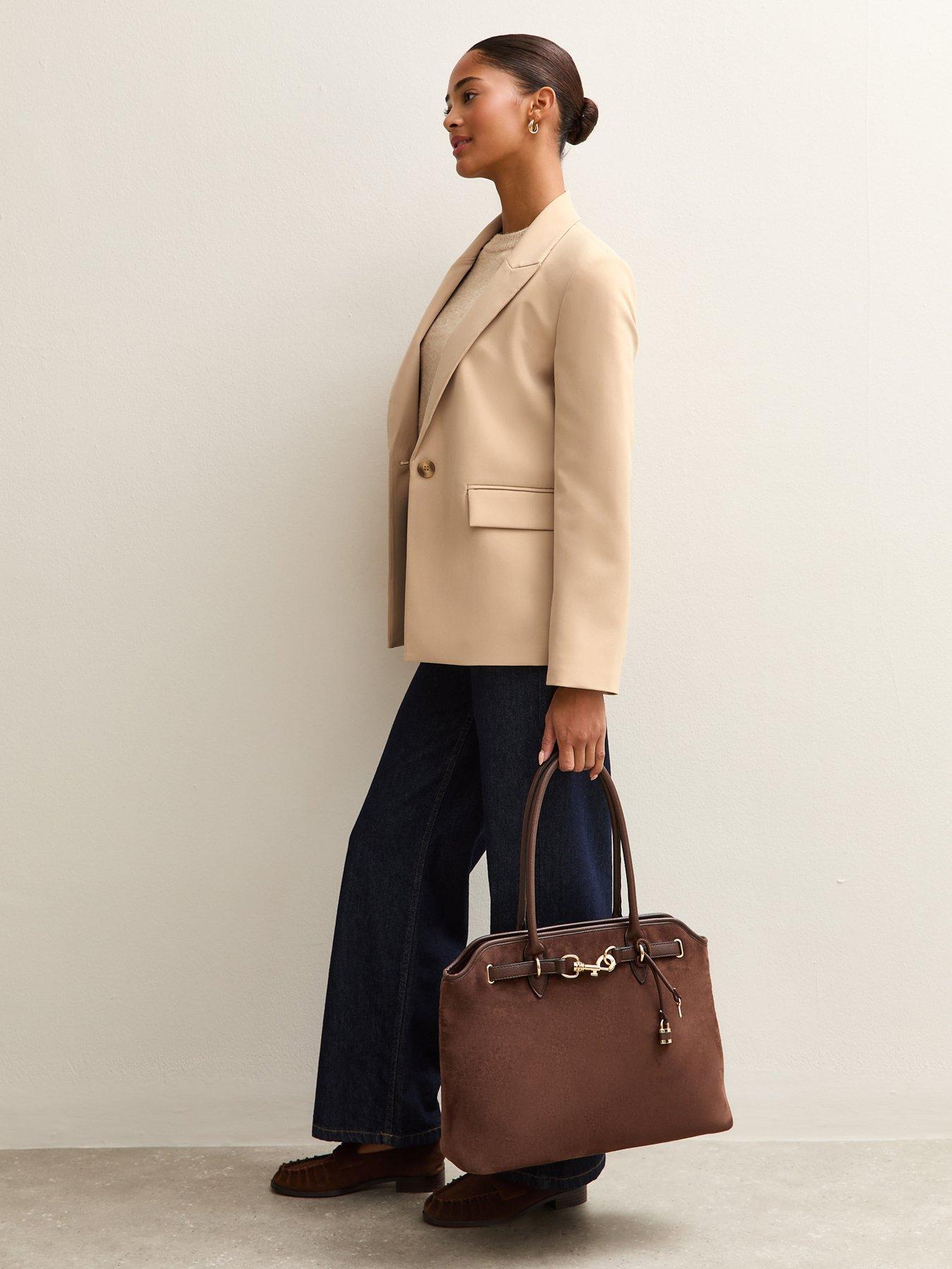 new-look-single-breasted-blazer-jacket-cameloutfit