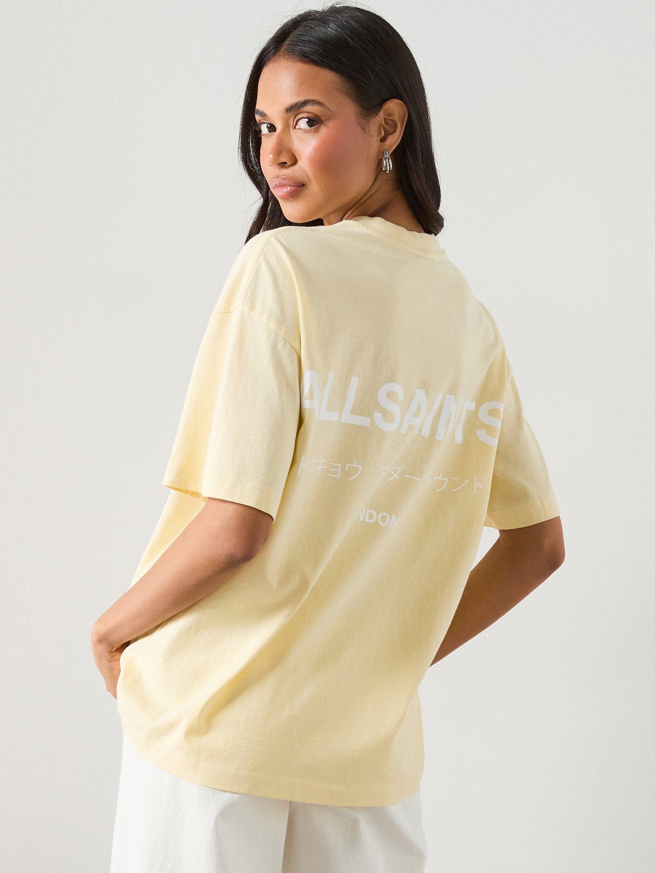 allsaints-underground-etta-short-sleeve-t-shirt-hay-yellowfront