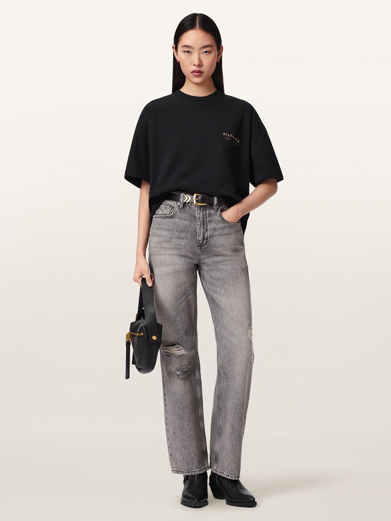 allsaints-underground-etta-tee-blackcow-printback