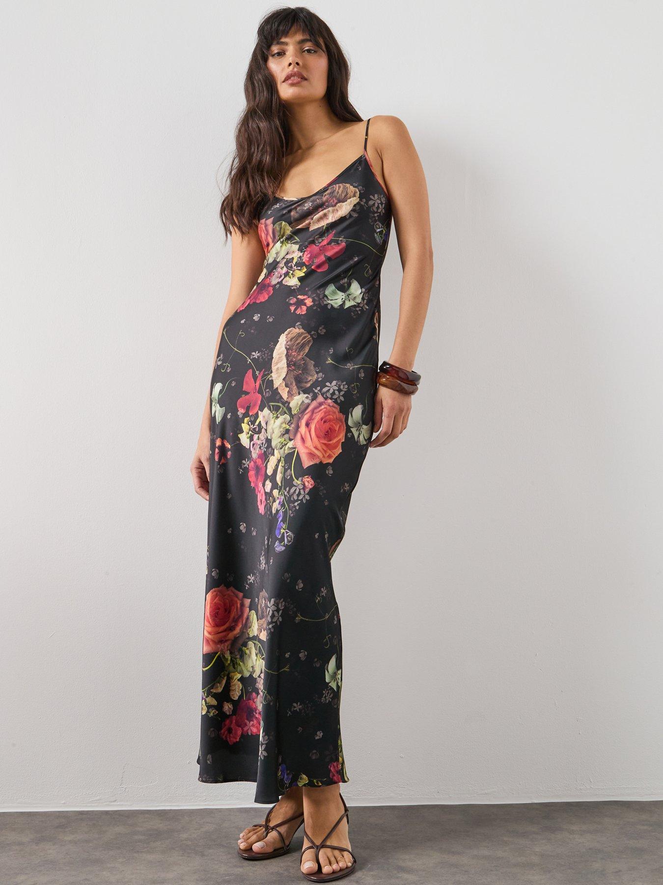 Image 1 of 6 of AllSaints Bryony Dress - Haze Black