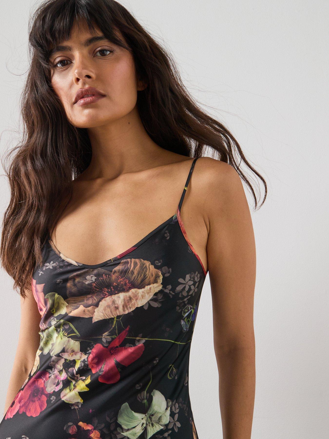 Image 4 of 6 of AllSaints Bryony Dress - Haze Black