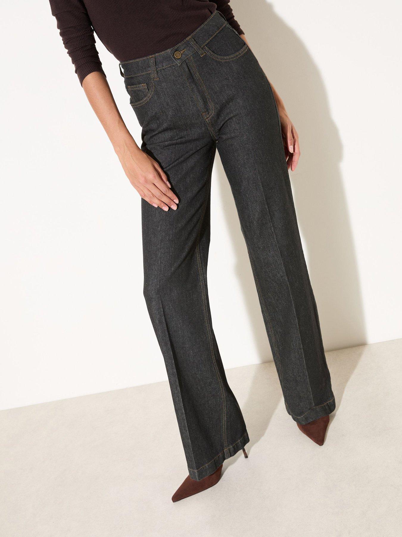 Friends Like These Smart Everyday Wide Leg Jean - Black