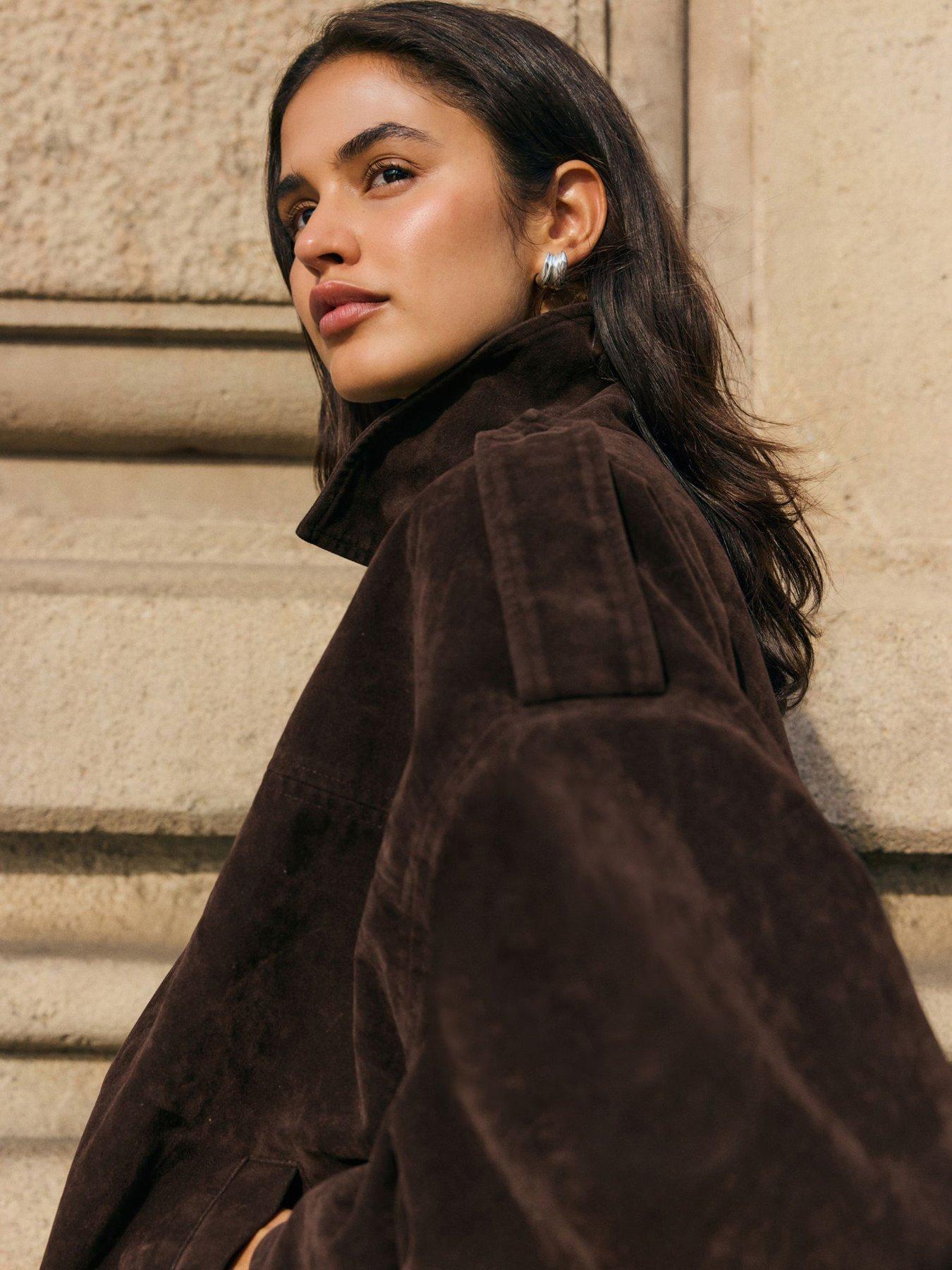 friends-like-these-faux-suede-oversize-bomber-jacket-brownoutfit