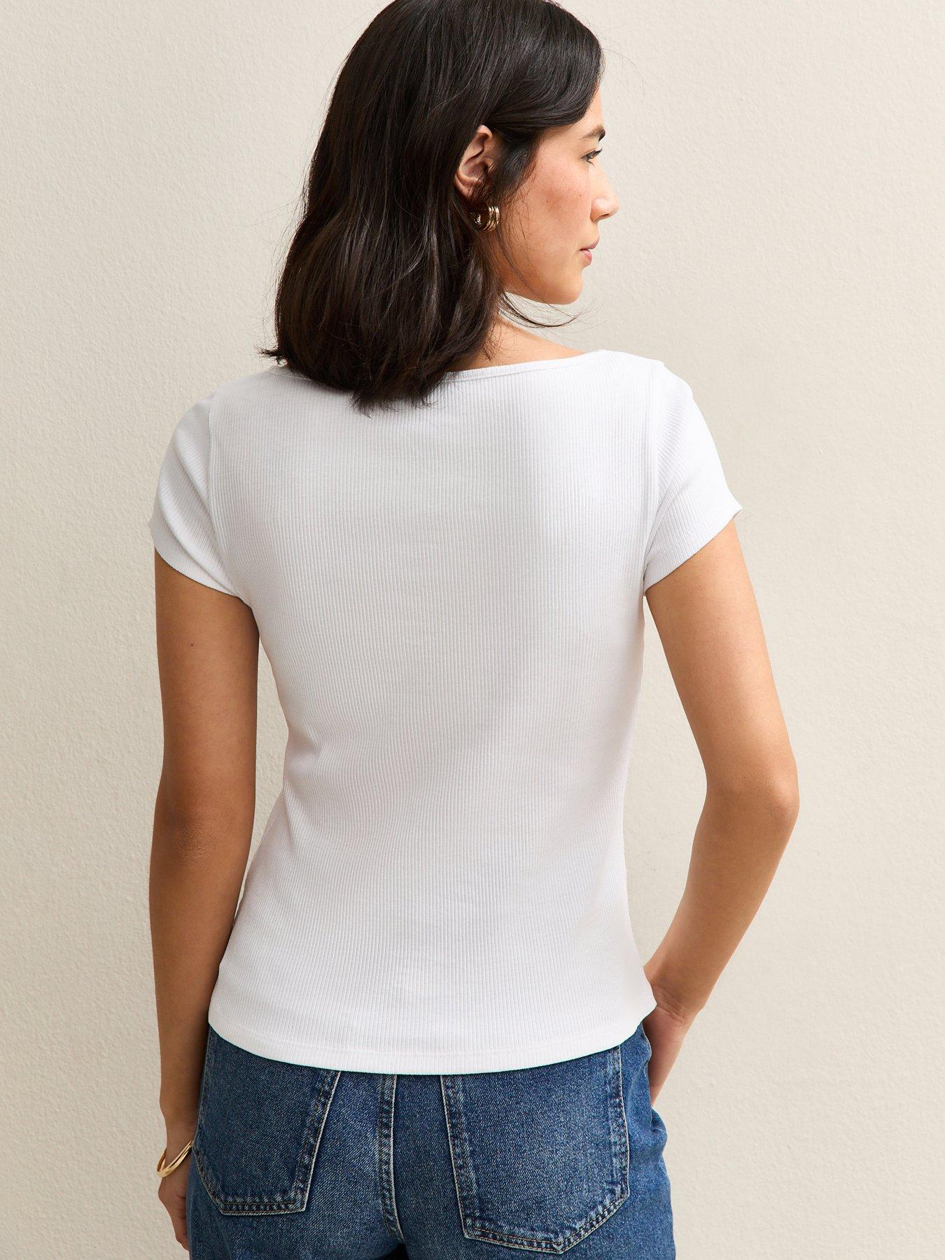 new-look-button-through-t-shirt-whitestillFront