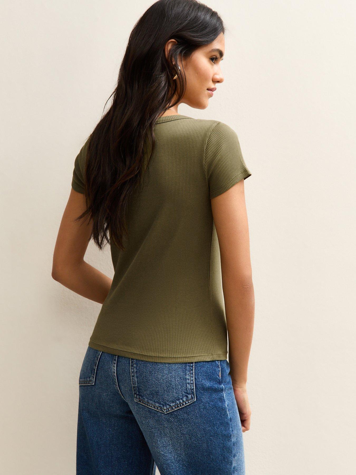 new-look-square-neck-top-greenstillFront