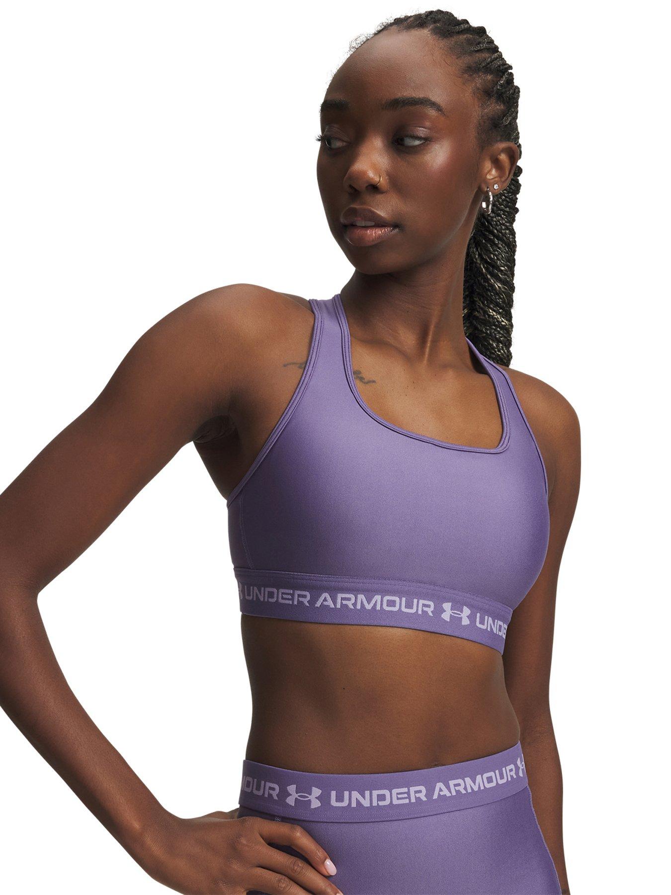 Image 1 of 3 of UNDER ARMOUR Womens Training Crossback Mid Bra - Purple