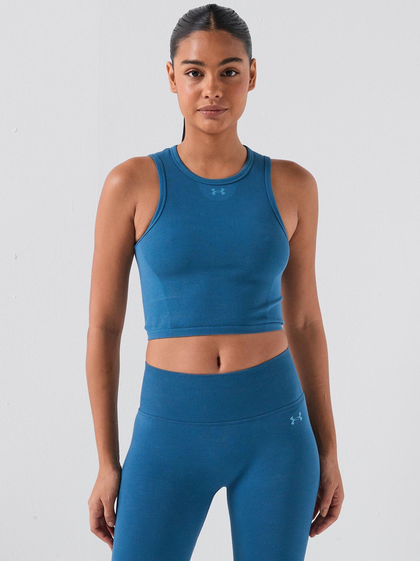 under-armour-womens-cotton-seamless-tank-blue