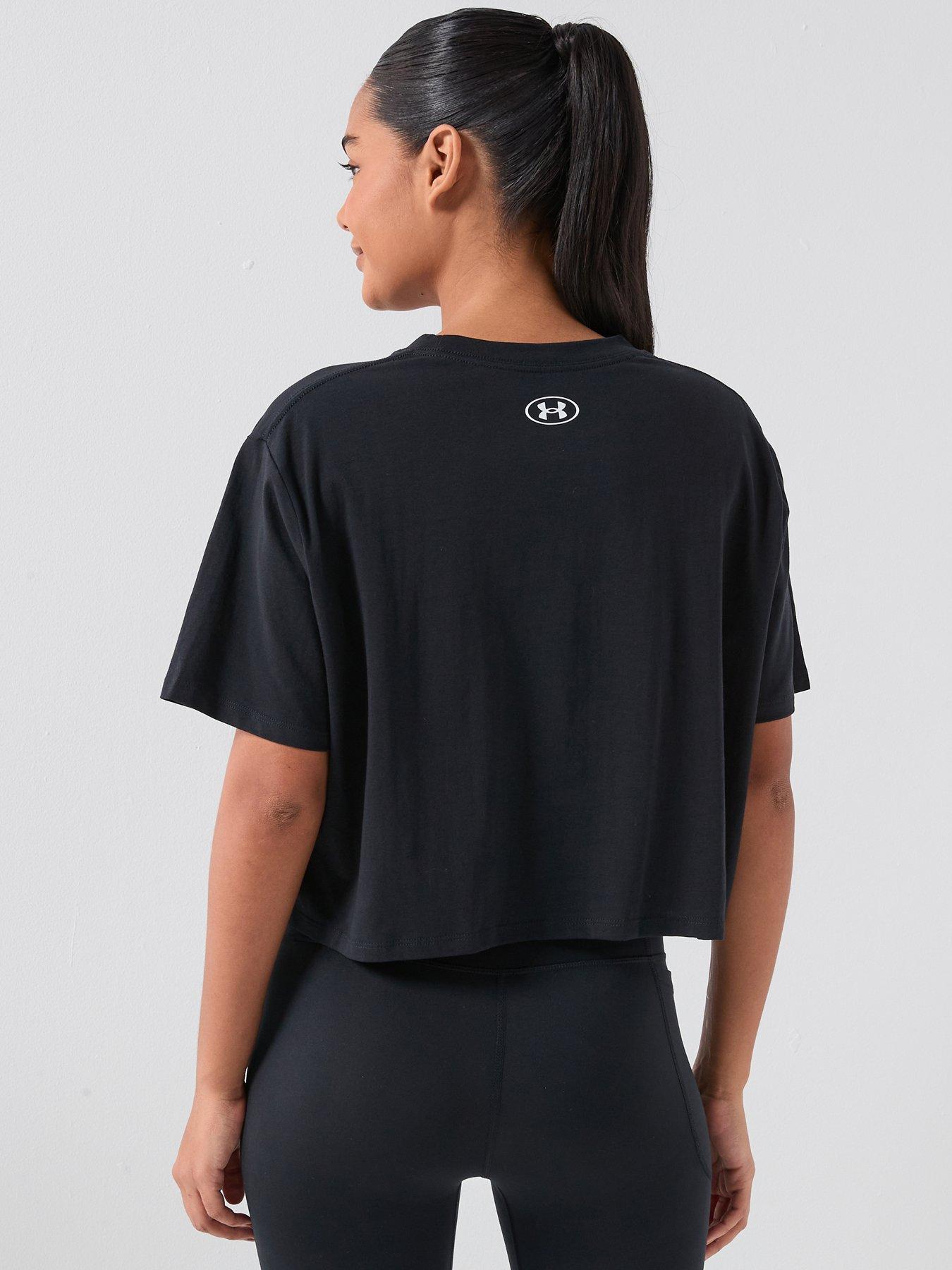 under-armour-womens-rival-short-sleeve-t-shirt-blackstillFront