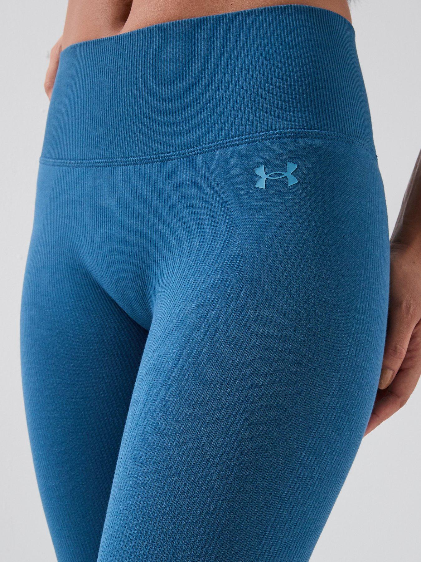 under-armour-womens-cotton-seamless-legging-blueoutfit