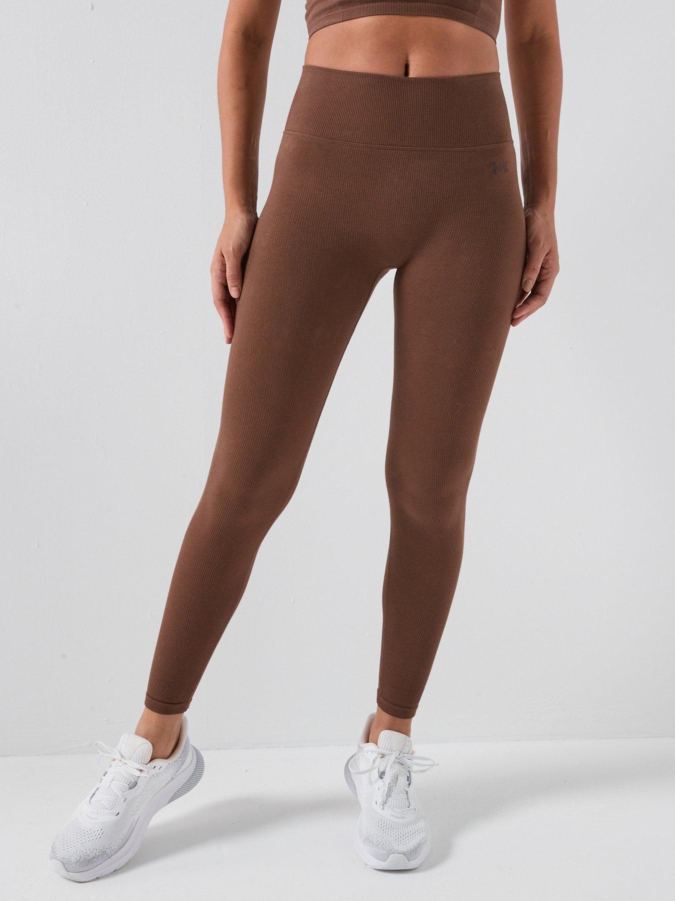 under-armour-womens-cotton-seamless-legging-brown