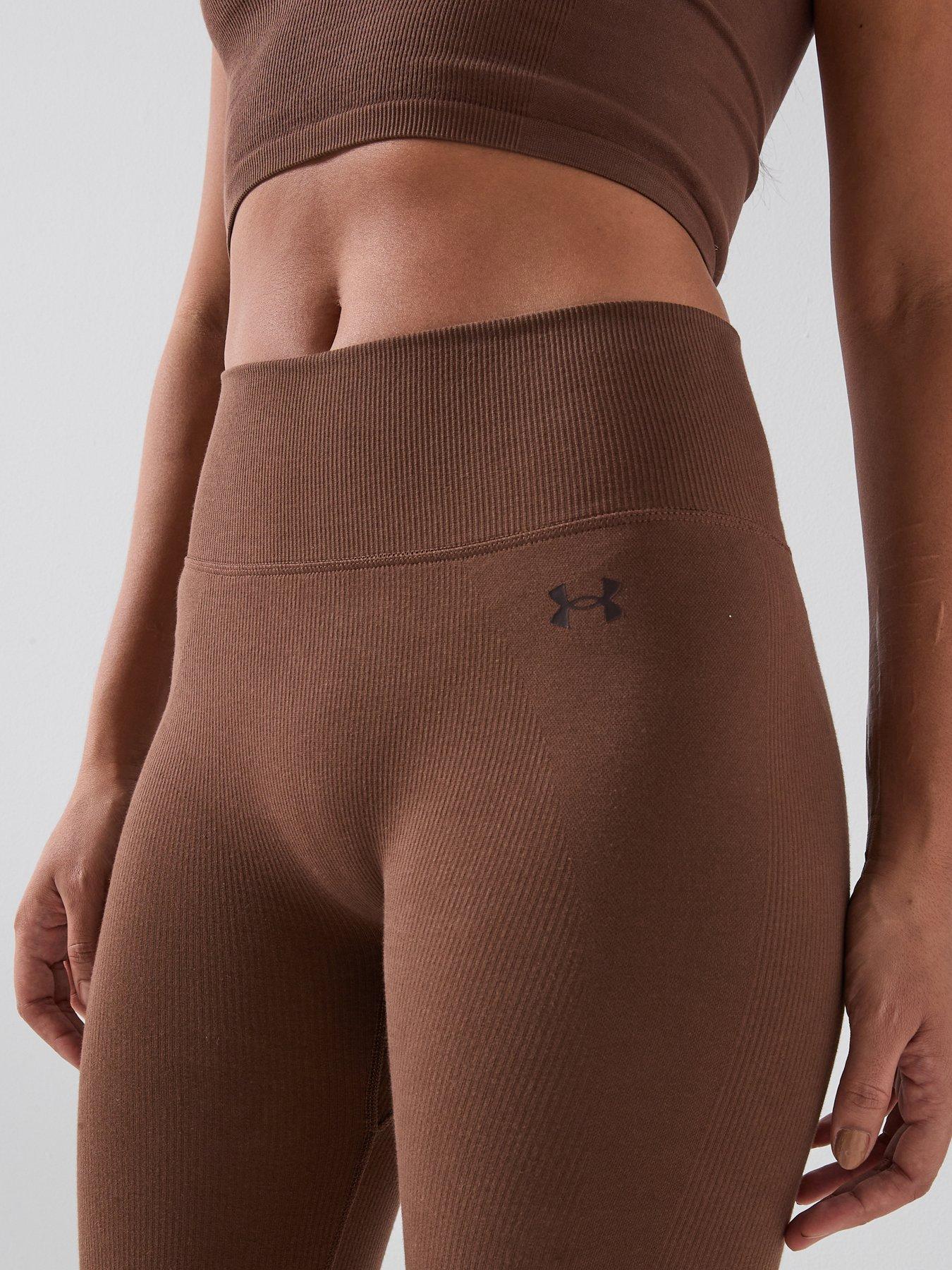under-armour-womens-cotton-seamless-legging-brownoutfit