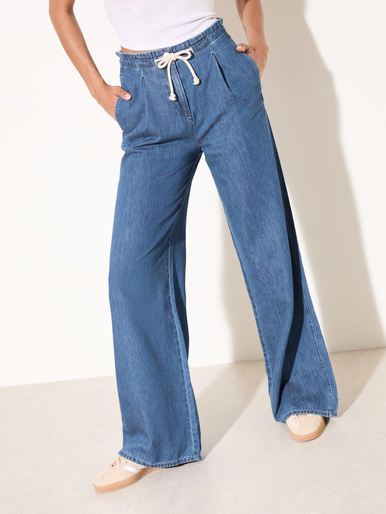 friends-like-these-elasticated-wide-leg-trouser-bluefront