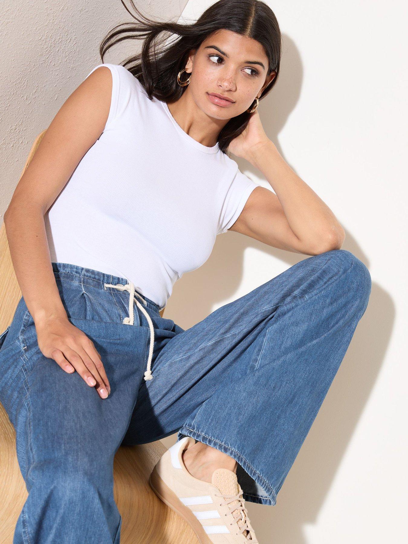 friends-like-these-elasticated-wide-leg-trouser-bluedetail
