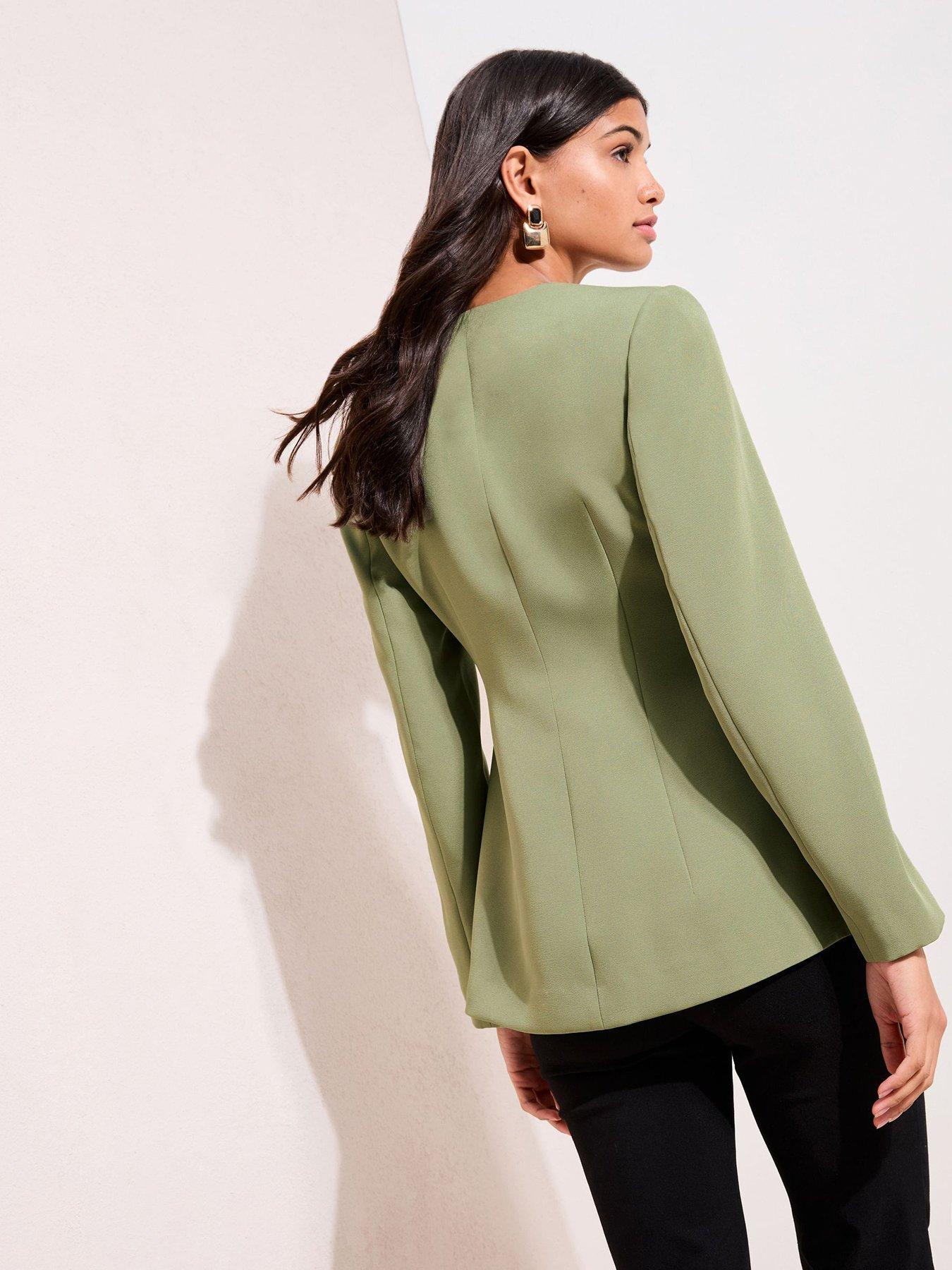 friends-like-these-collarless-blazer-greenstillFront