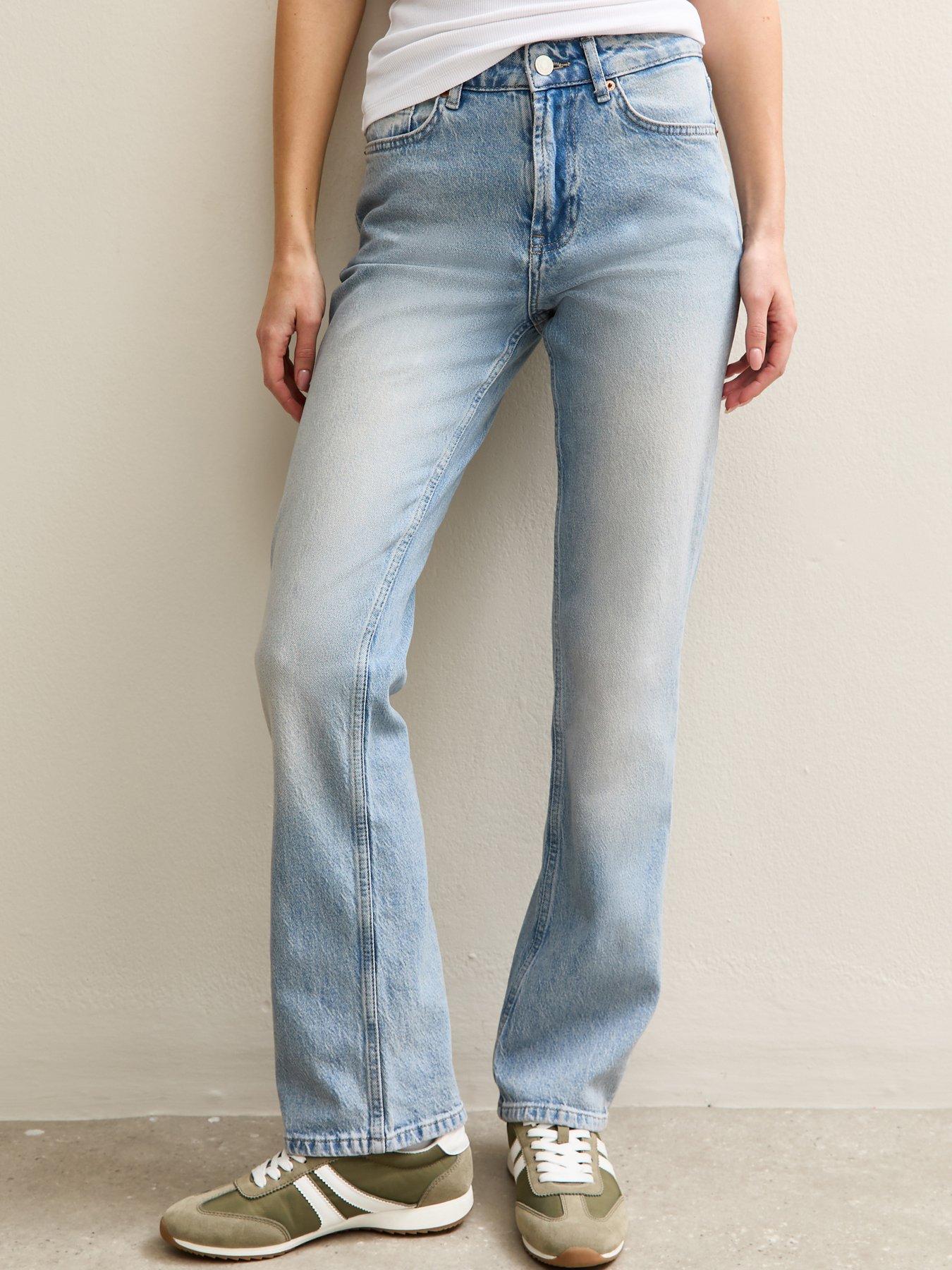 Image 1 of 6 of New Look Light Blue Wash Ruby Straight Leg Jeans