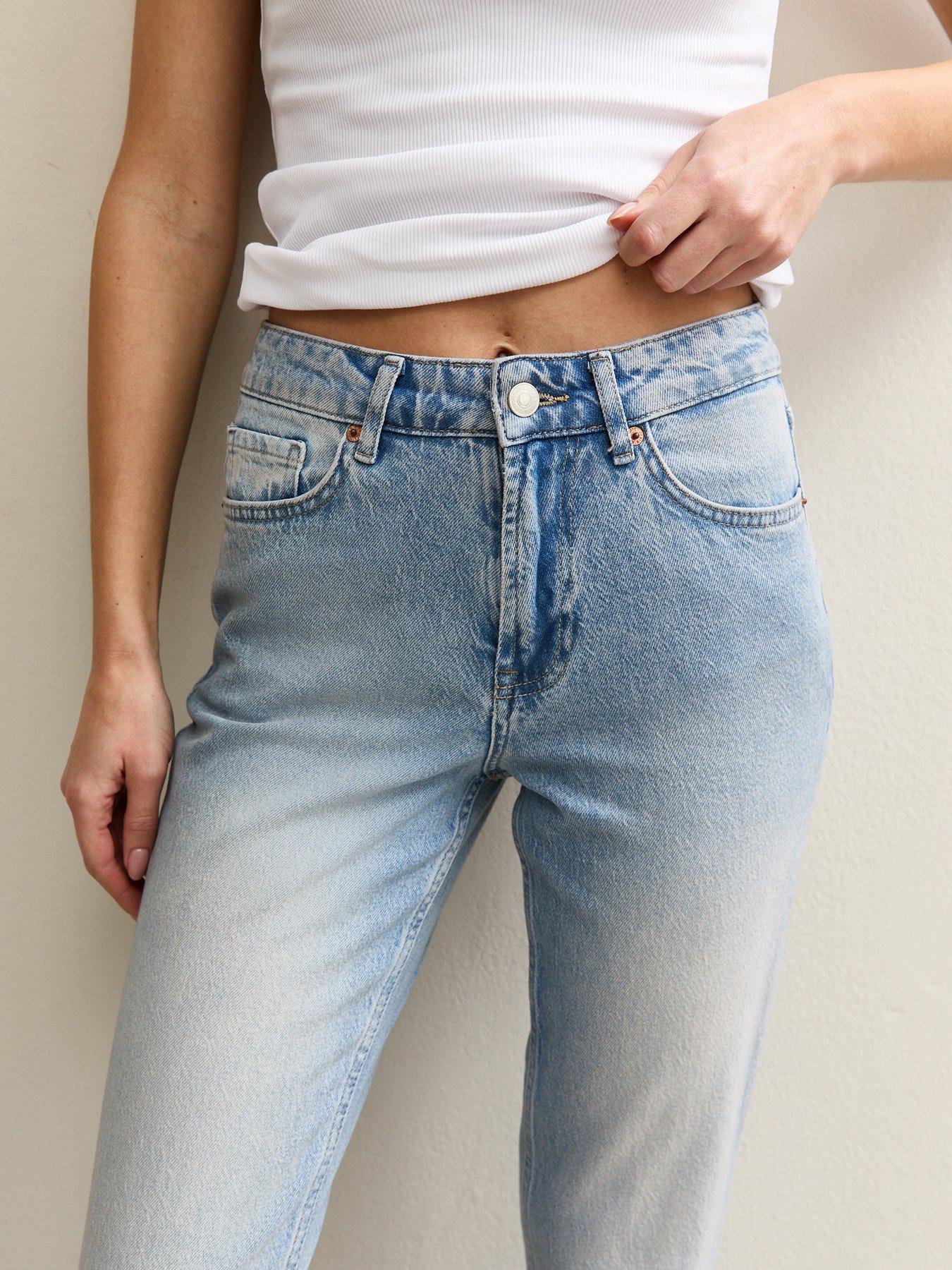Image 6 of 6 of New Look Light Blue Wash Ruby Straight Leg Jeans