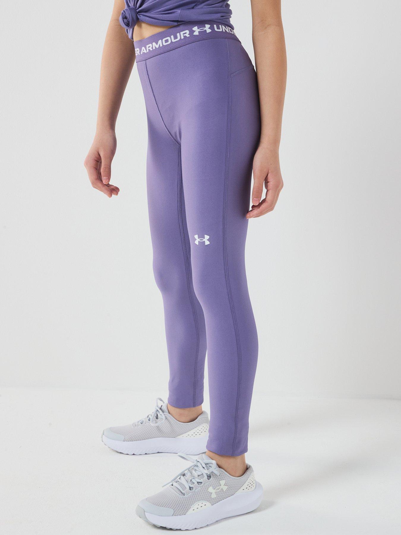 Image 2 of 7 of UNDER ARMOUR Junior Girls Training HG Legging - Purple