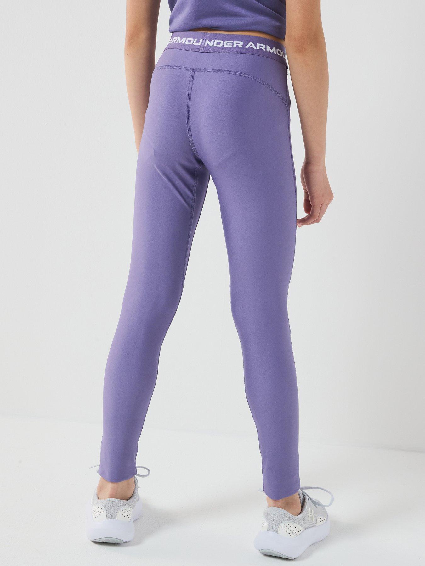 Image 3 of 7 of UNDER ARMOUR Junior Girls Training HG Legging - Purple