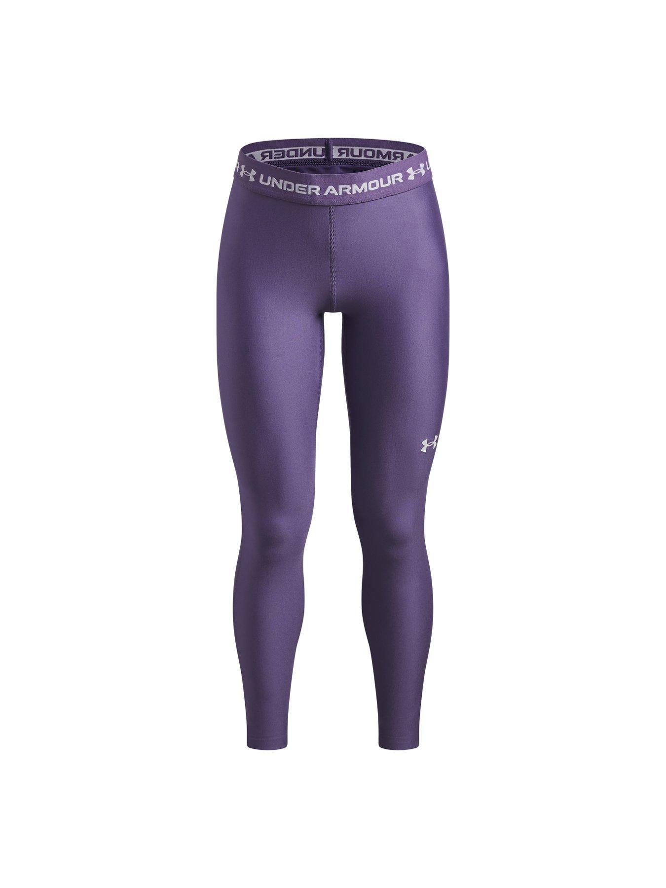 Image 7 of 7 of UNDER ARMOUR Junior Girls Training HG Legging - Purple