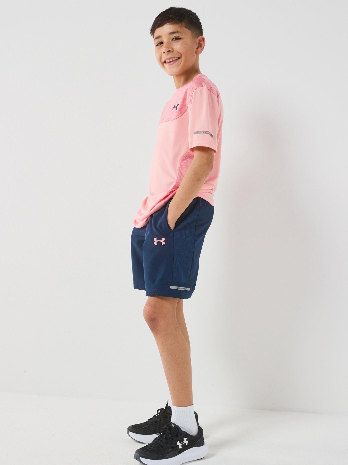 UNDER ARMOUR Junior Boys Training Tech Utility Short - Navy