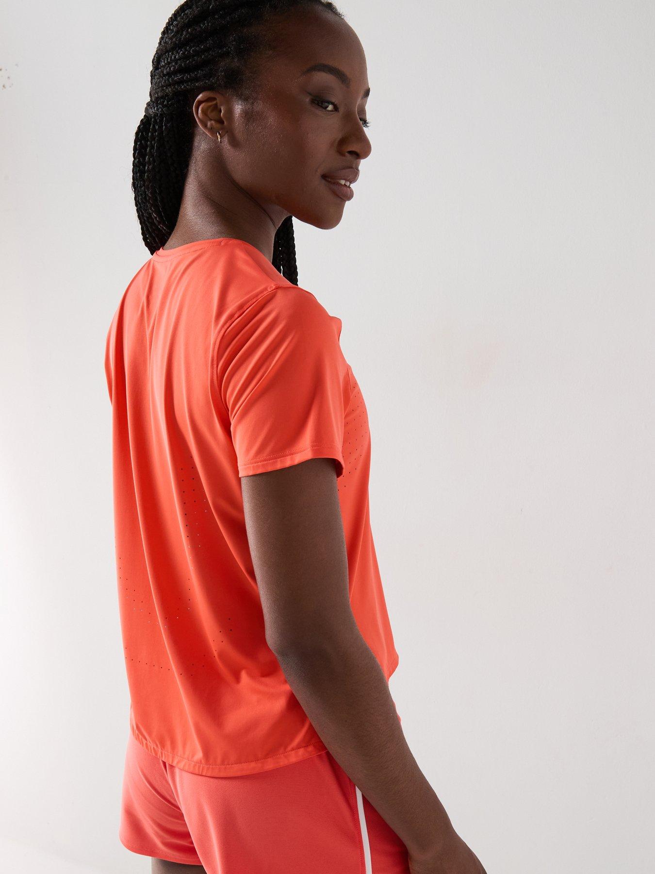Image 2 of 4 of UNDER ARMOUR Womens Running Launch Elite Short Sleeve T-Shirt - Orange