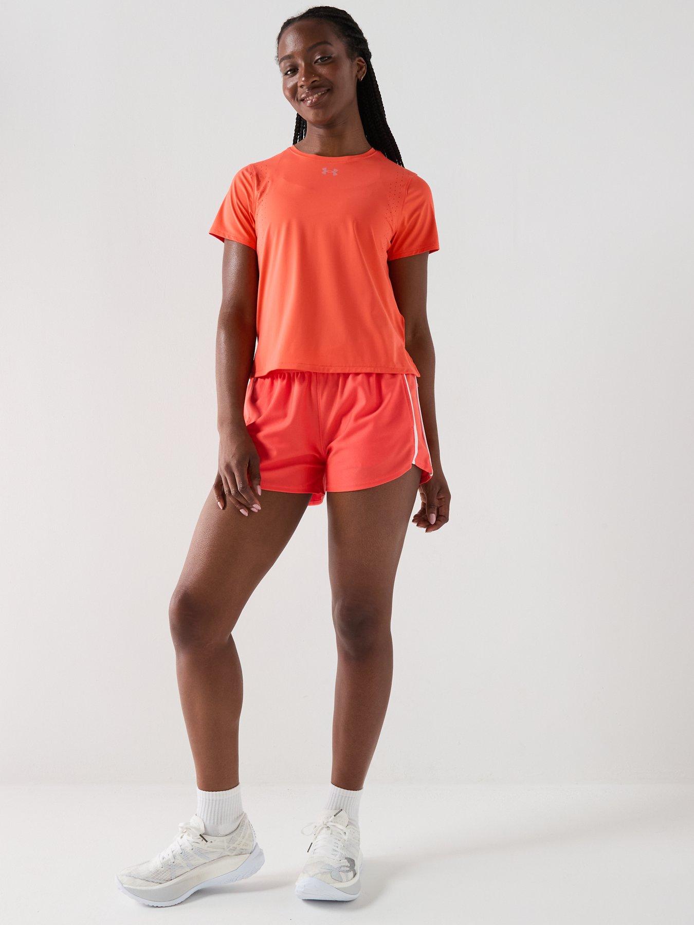 Image 3 of 4 of UNDER ARMOUR Womens Running Launch Elite Short Sleeve T-Shirt - Orange