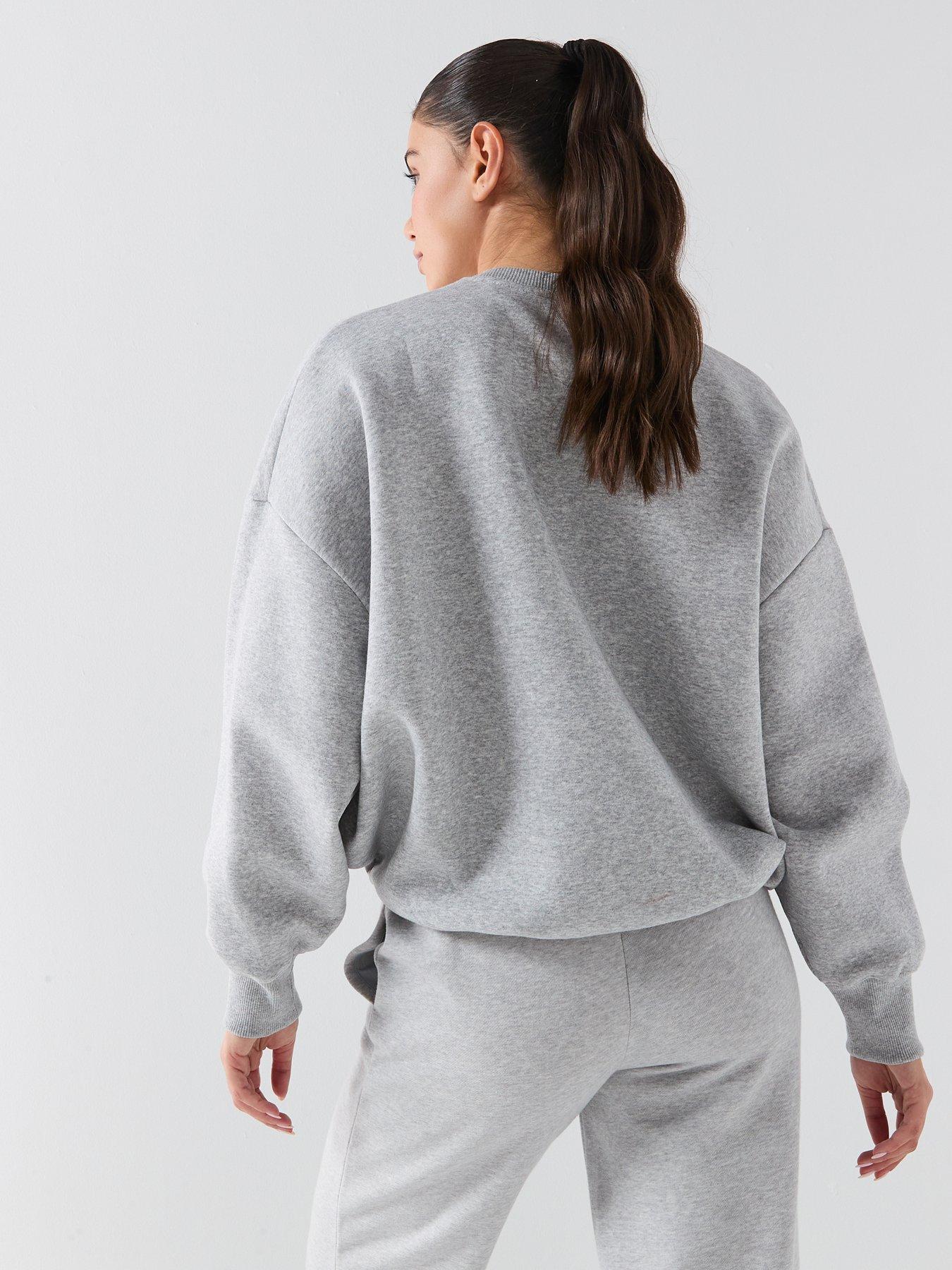 under-armour-womens-rival-fleece-os-crew-greystillFront