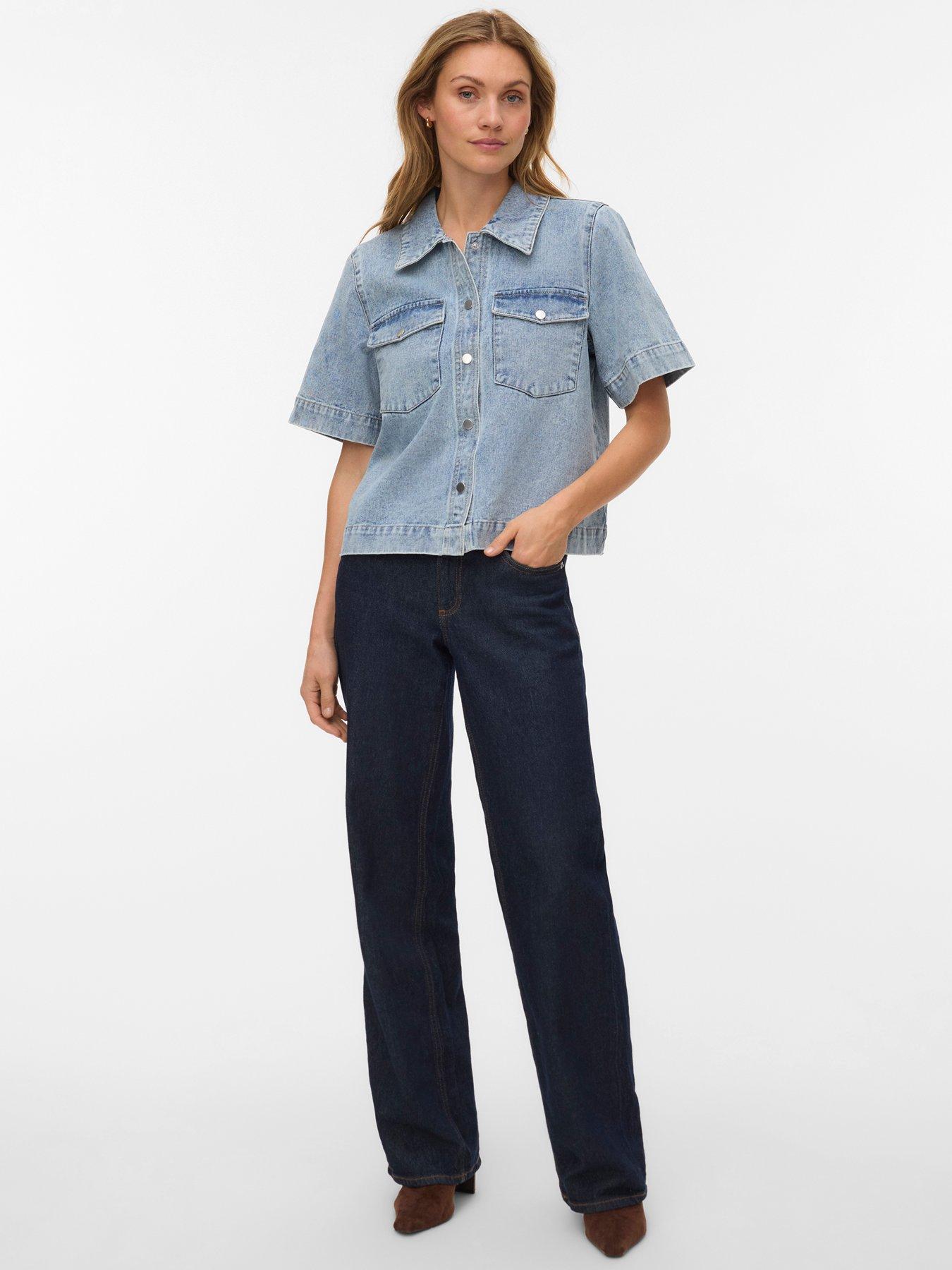 vero-moda-short-sleeve-denim-shirt-light-blueback
