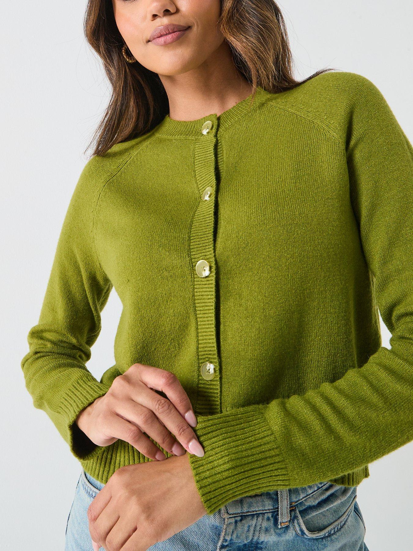 only-long-sleeve-cropped-cardigan-greenoutfit