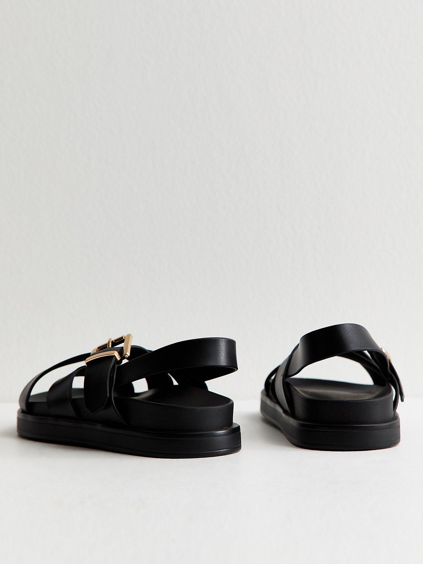 new-look-faux-leather-multi-strap-chunky-flat-sandals-blackback