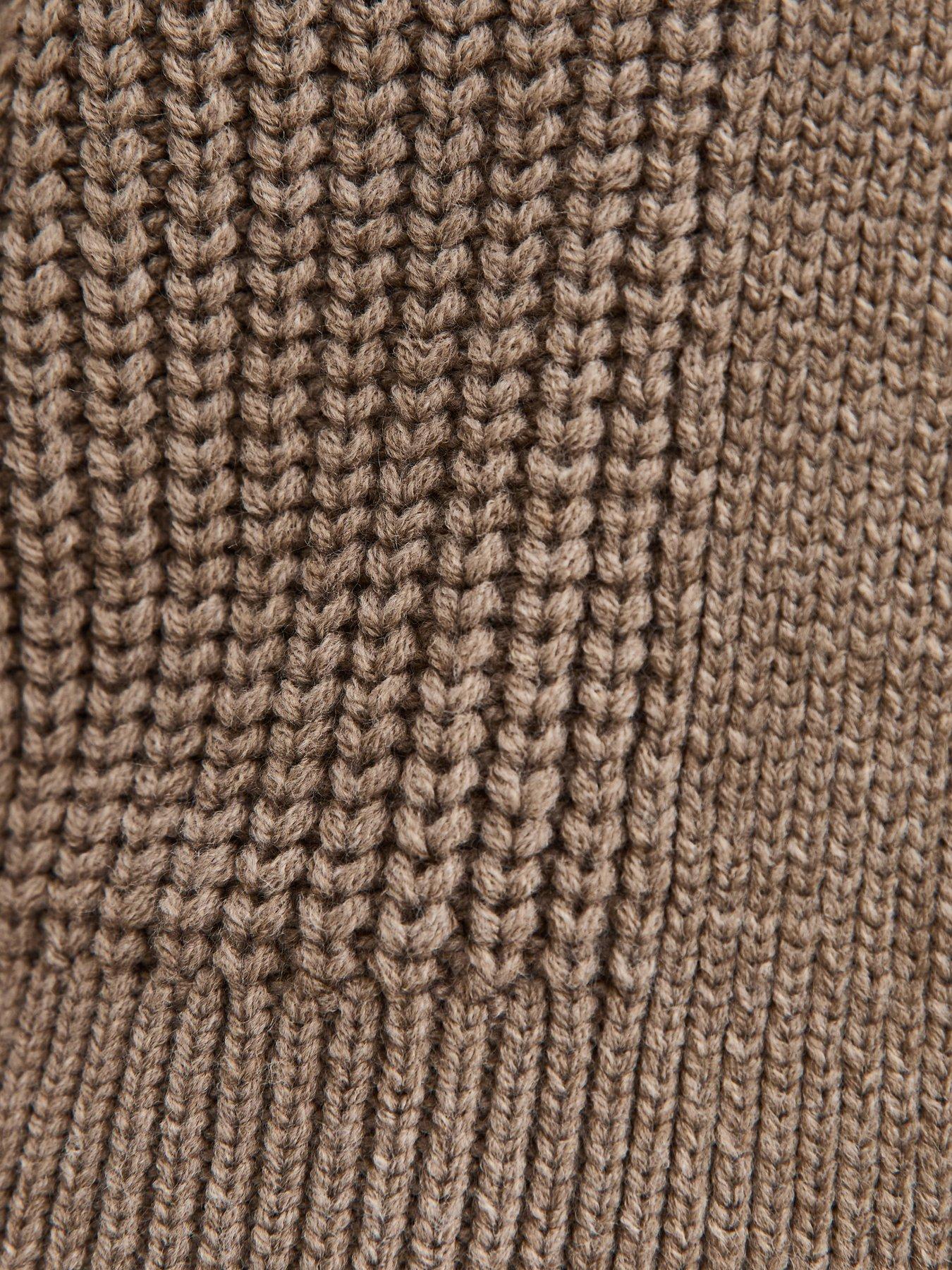 new-look-knitted-balloon-sleeve-cardigan-browndetail