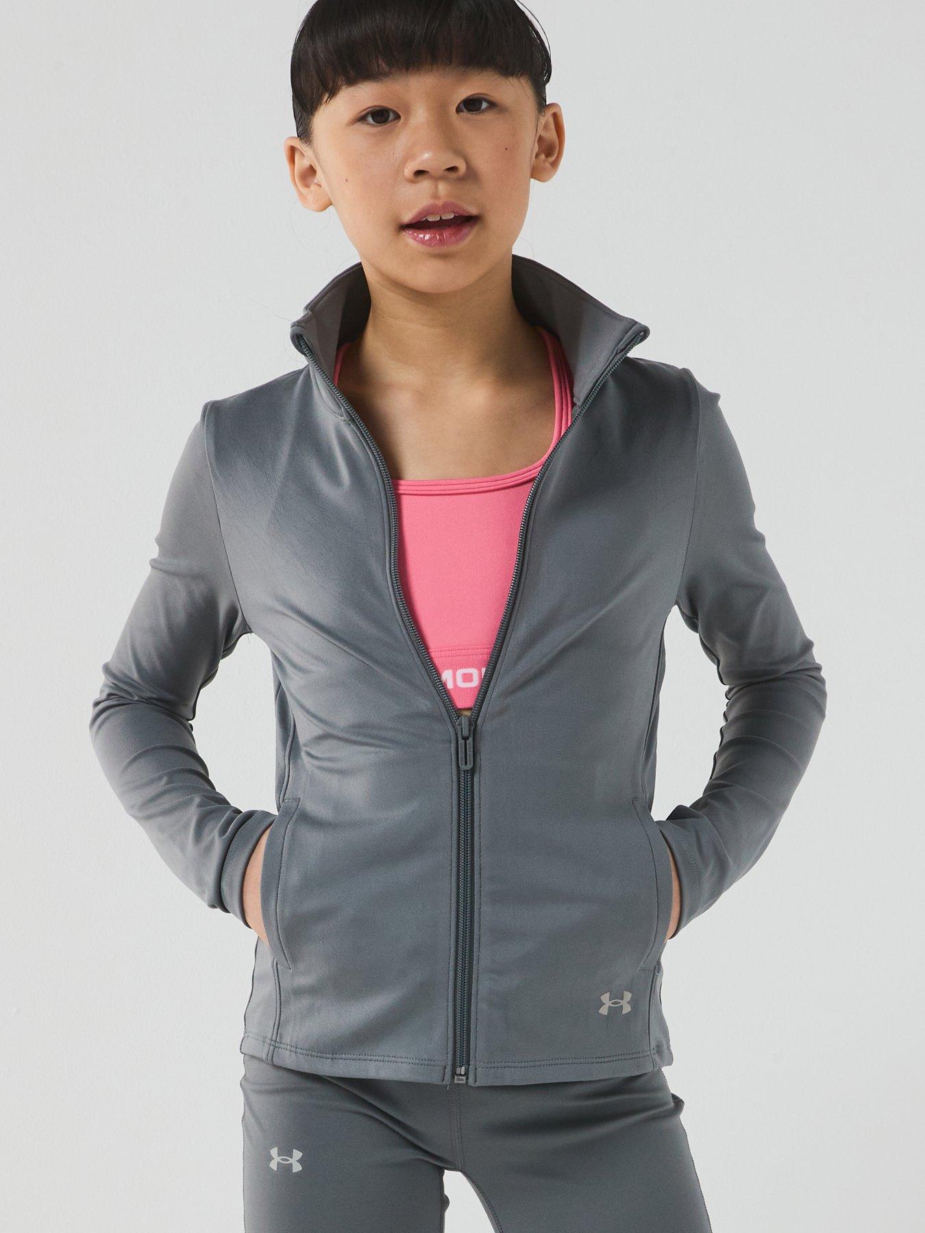 under-armour-junior-girls-training-motion-full-zip-jacket-clay-green