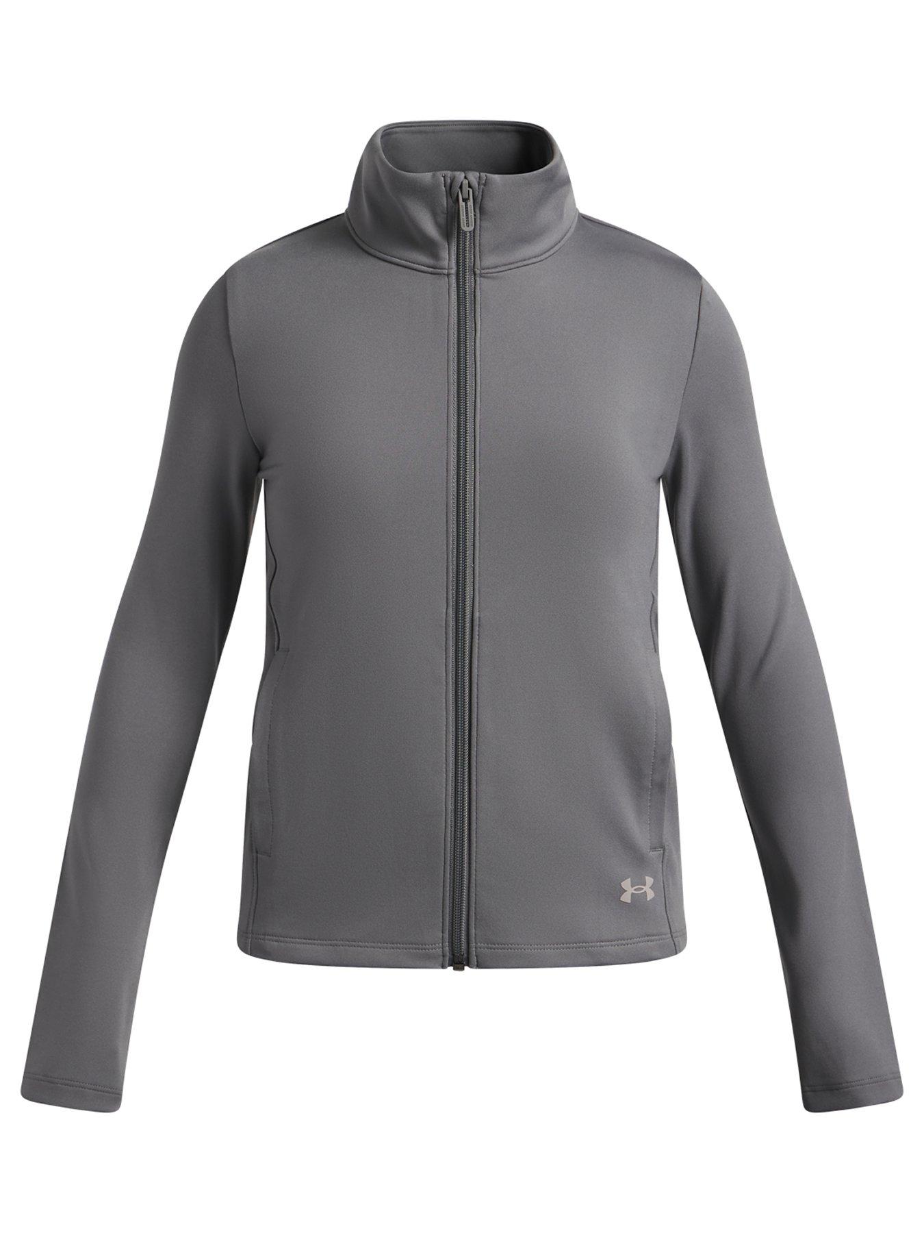 Image 1 of 3 of UNDER ARMOUR Junior Girls Training Motion Full Zip Jacket - Clay Green