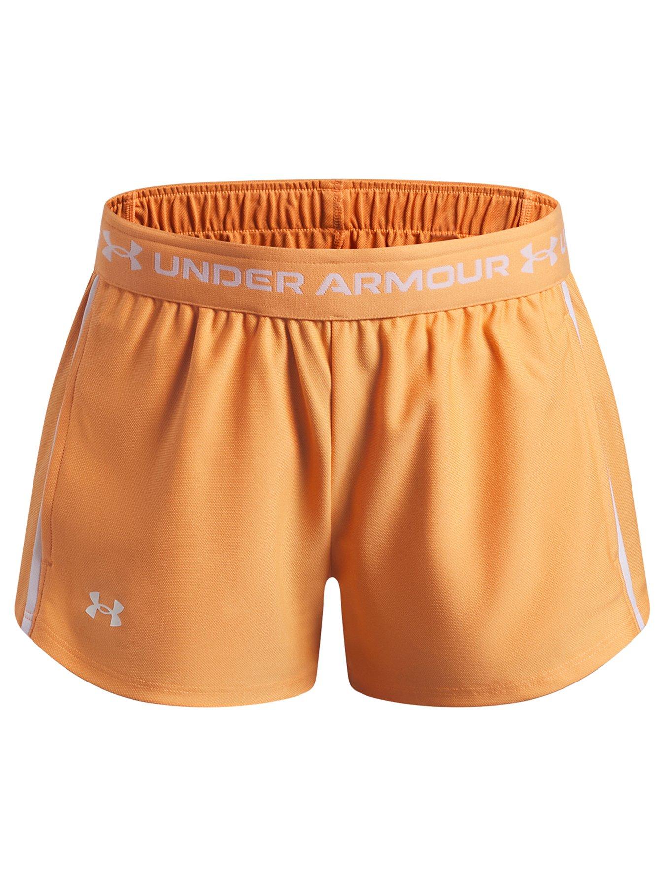 Image 1 of 3 of UNDER ARMOUR Junior Girls Training Tech Play Up Short - Orange