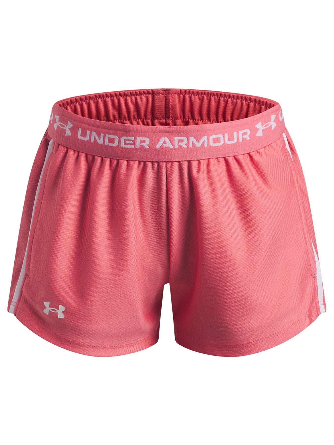 UNDER ARMOUR Junior Girls Training Tech Play Up Short - Pink