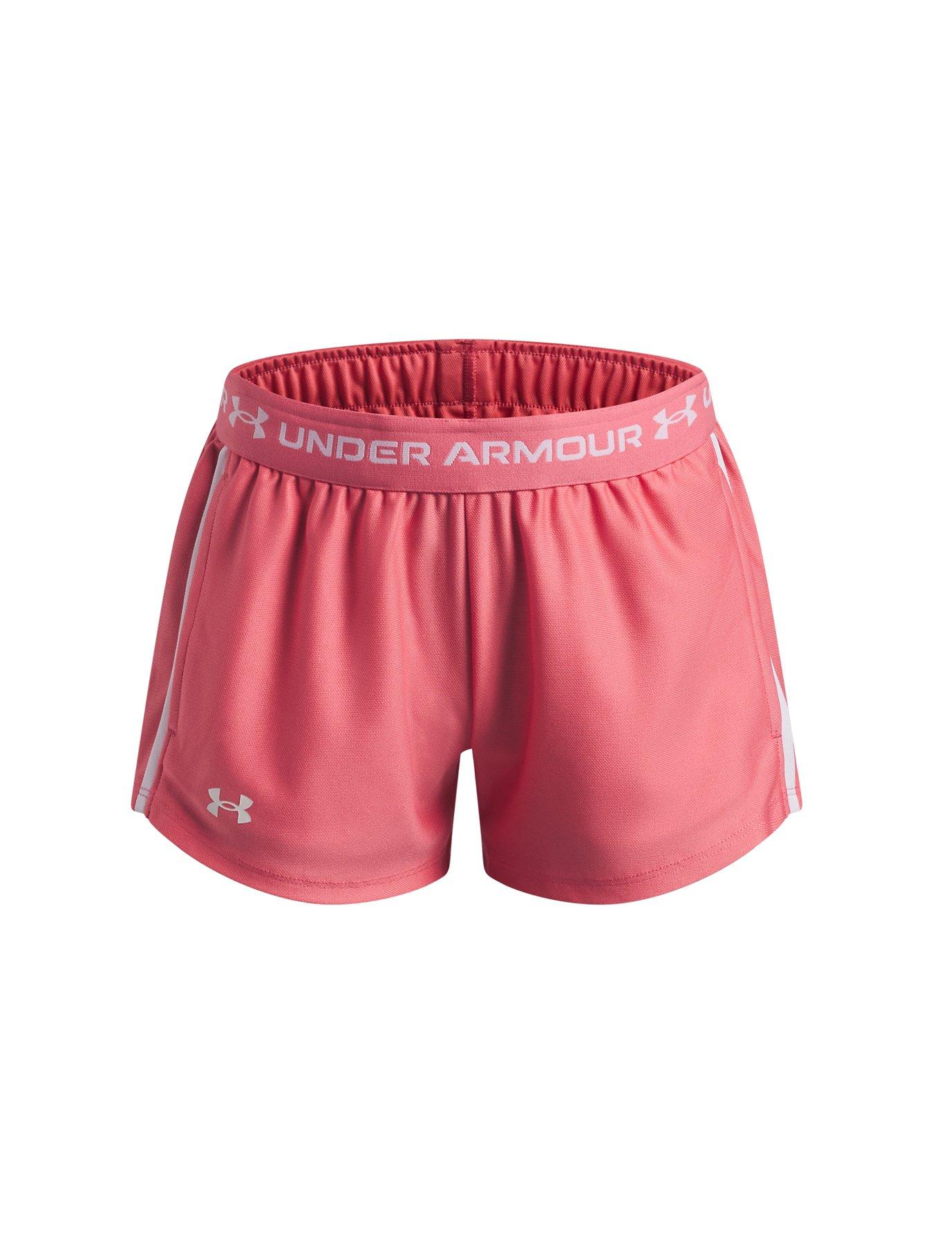 Image 7 of 7 of UNDER ARMOUR Junior Girls Training Tech Play Up Short - Pink