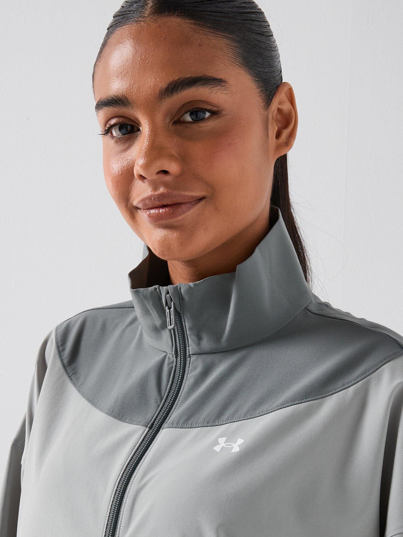 Image 6 of 6 of UNDER ARMOUR Womens Rival Woven Jacket - Green