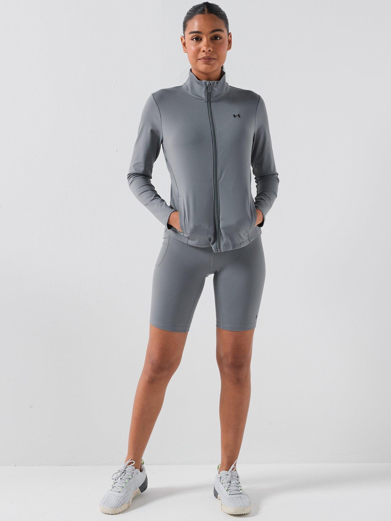 Image 3 of 6 of UNDER ARMOUR Womens Training Motion Full Zip Top - Green