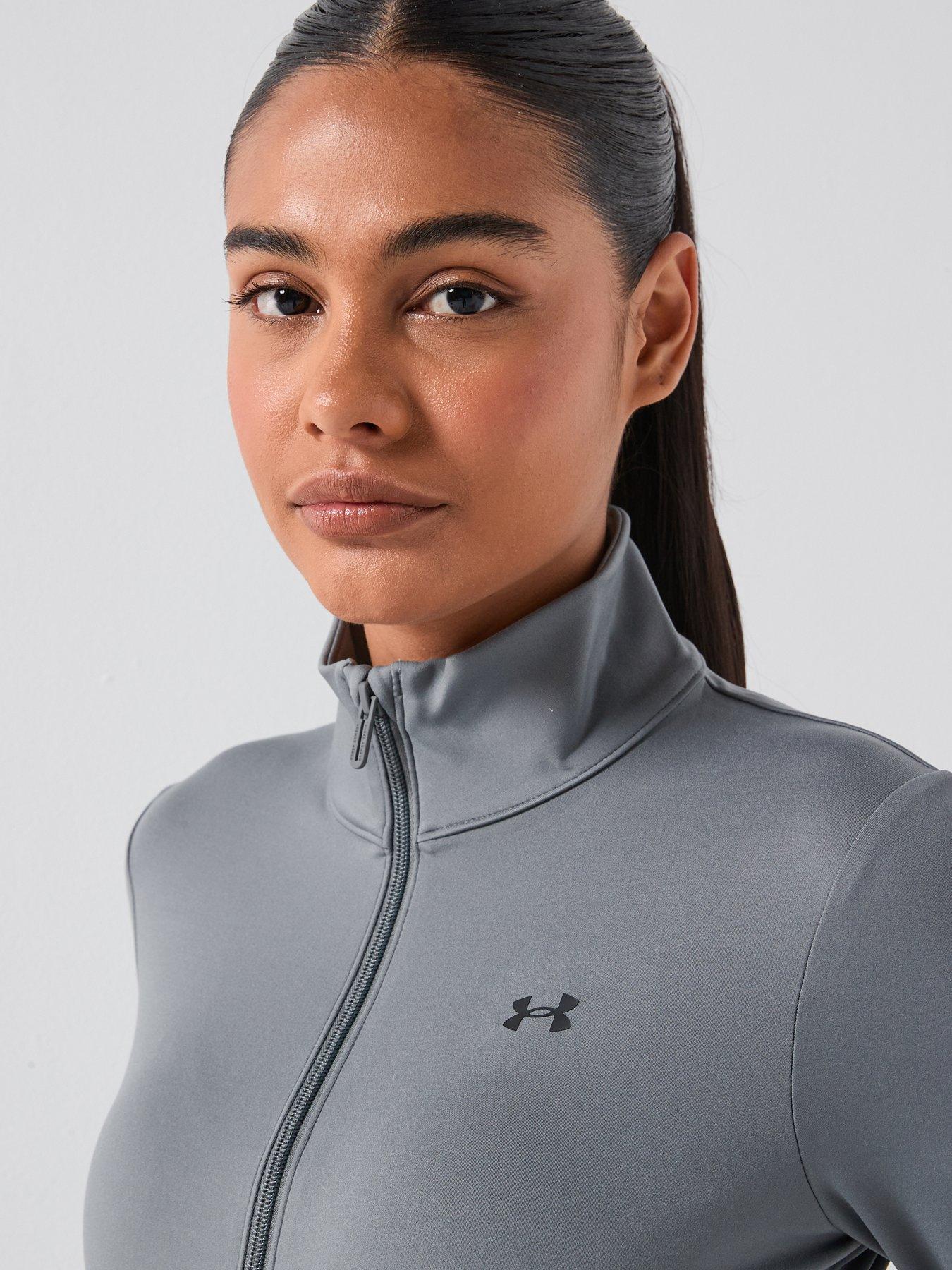 Image 4 of 6 of UNDER ARMOUR Womens Training Motion Full Zip Top - Green