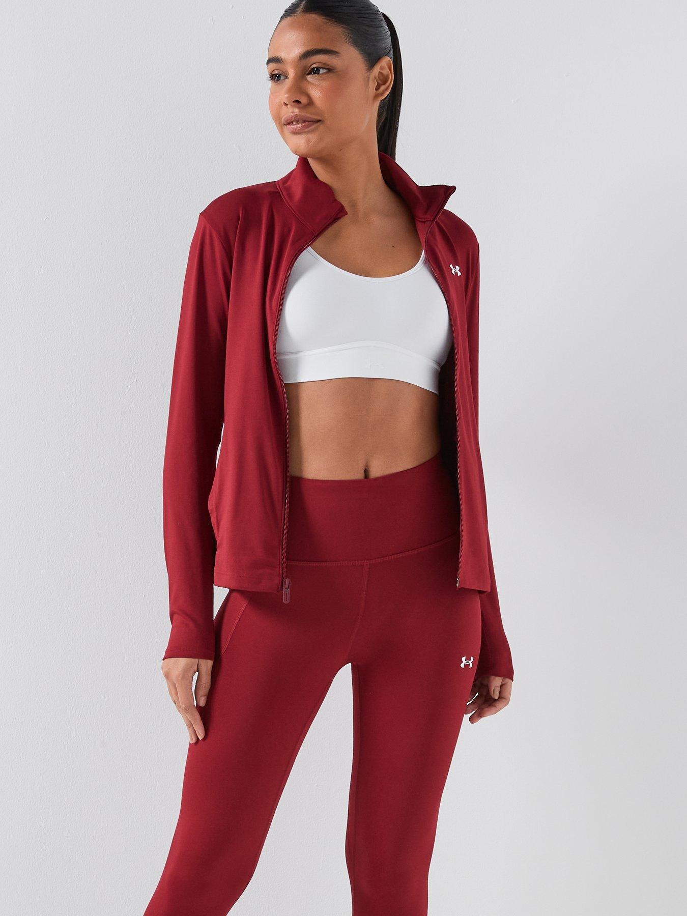 Image 4 of 6 of UNDER ARMOUR Womens Training Motion Full Zip Top - Burgundy