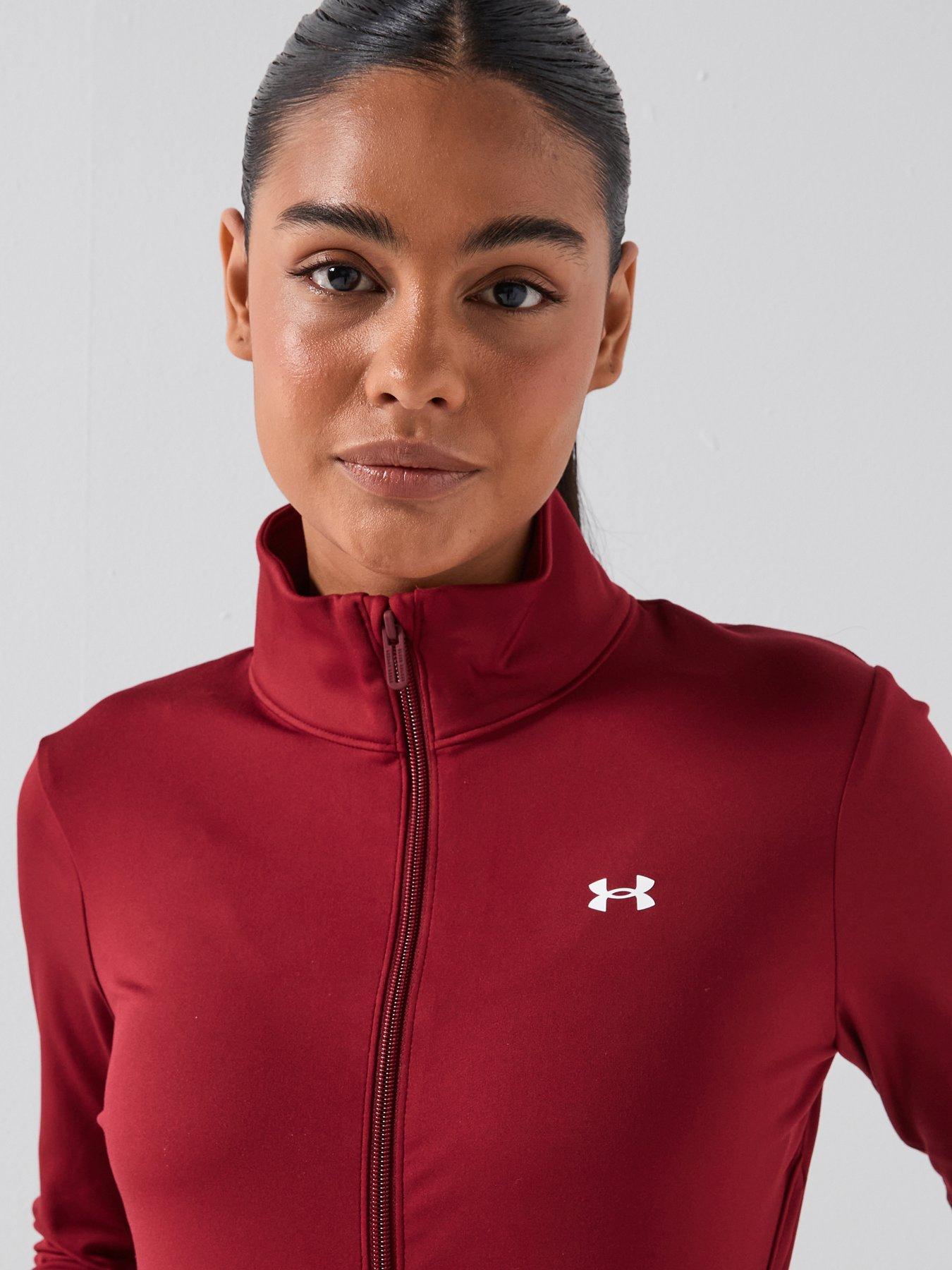 Image 5 of 6 of UNDER ARMOUR Womens Training Motion Full Zip Top - Burgundy