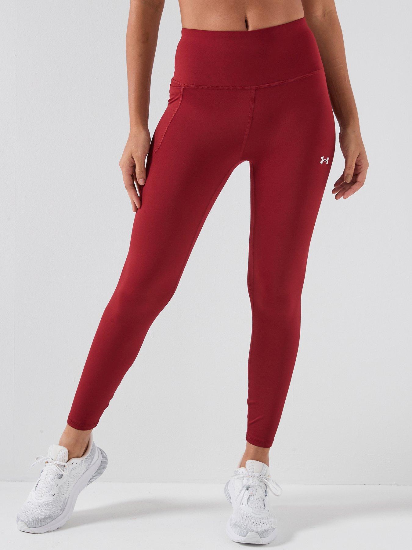 Image 1 of 6 of UNDER ARMOUR Womens Training Motion Ankle Legging - Burgundy