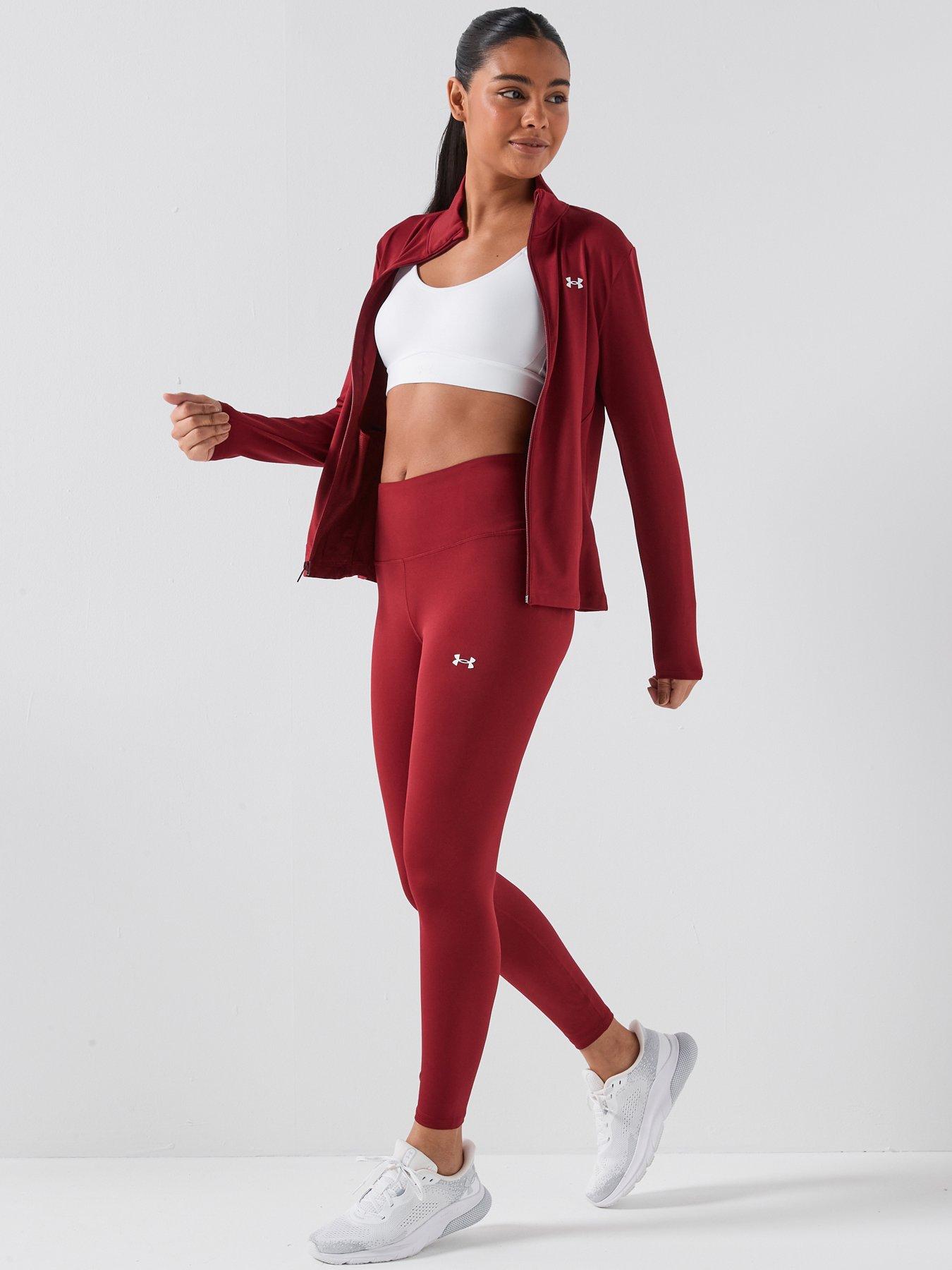 Image 3 of 6 of UNDER ARMOUR Womens Training Motion Ankle Legging - Burgundy