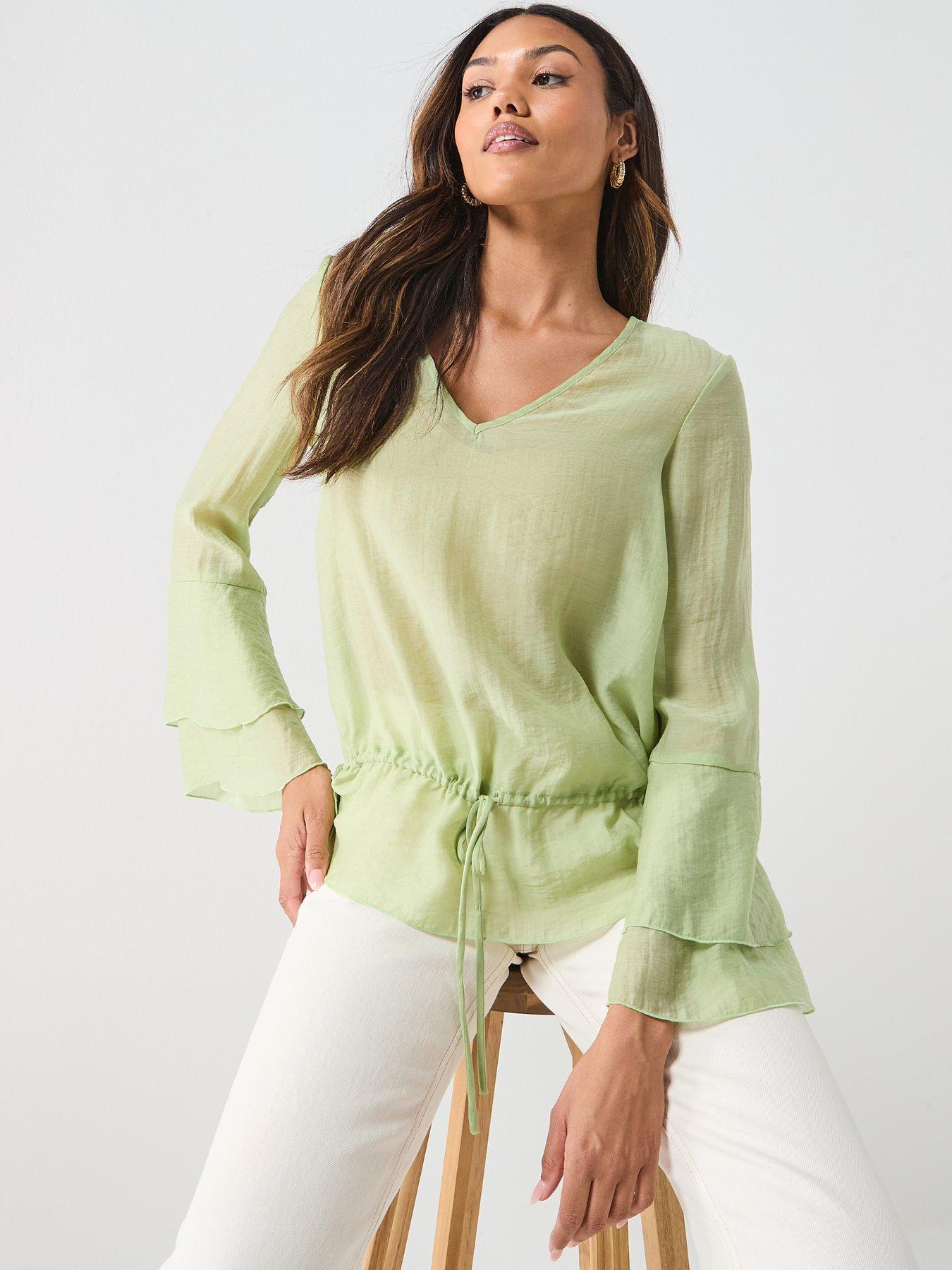 aware-valora-v-neck-long-sleeve-top-greenfront