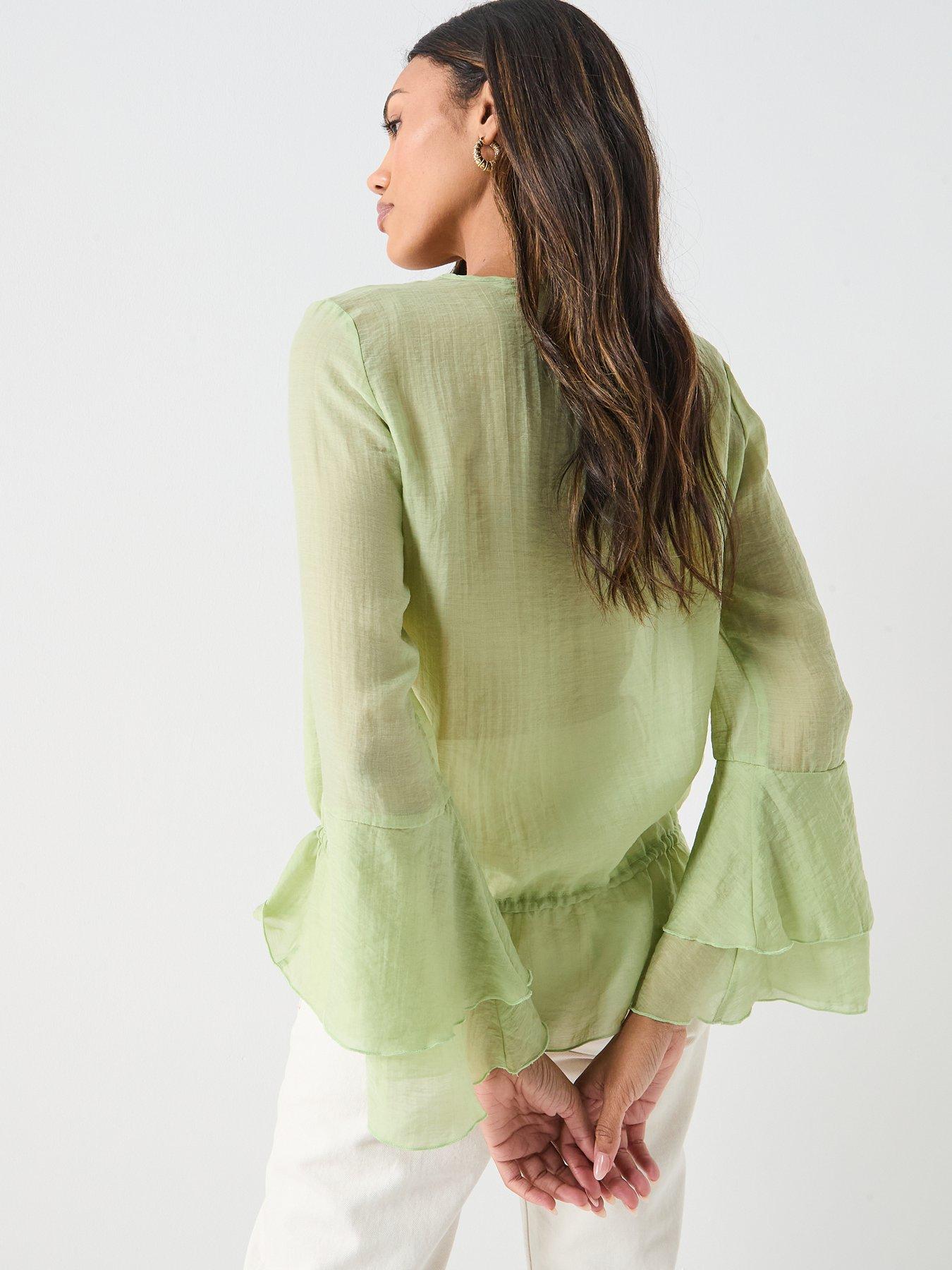 aware-valora-v-neck-long-sleeve-top-greenstillFront