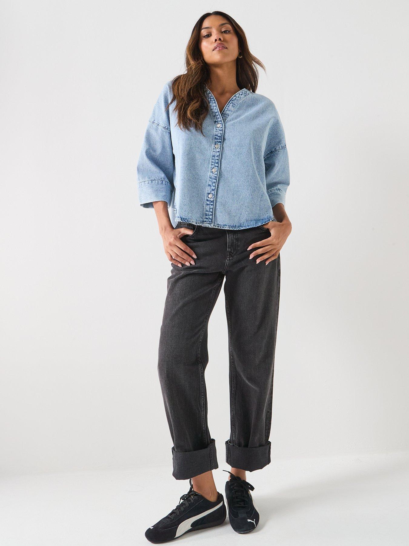 vero-moda-valeria-34-sleeve-shirt-blueback