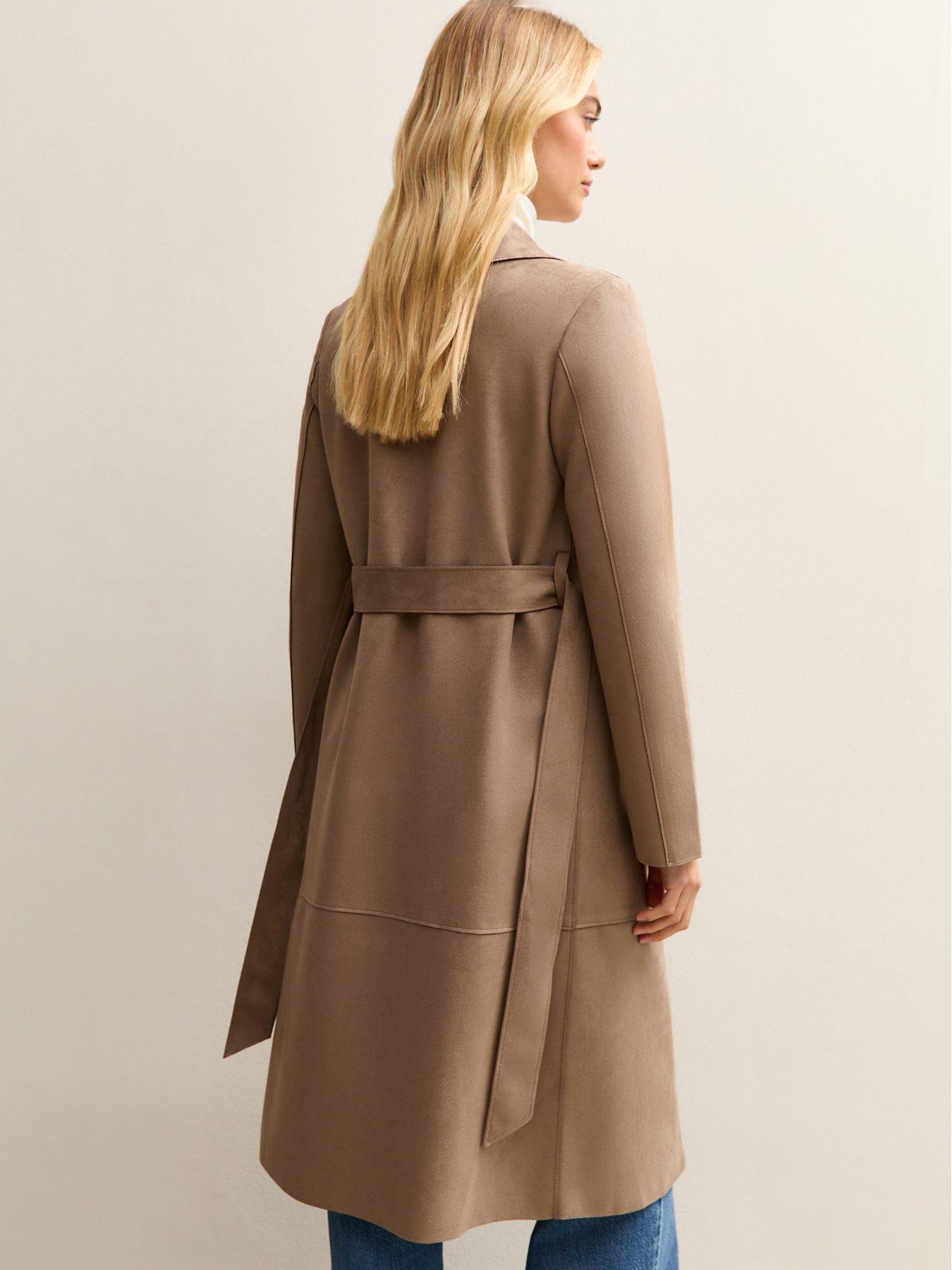new-look-faux-suede-belted-duster-coat-lightnbspbrownstillFront