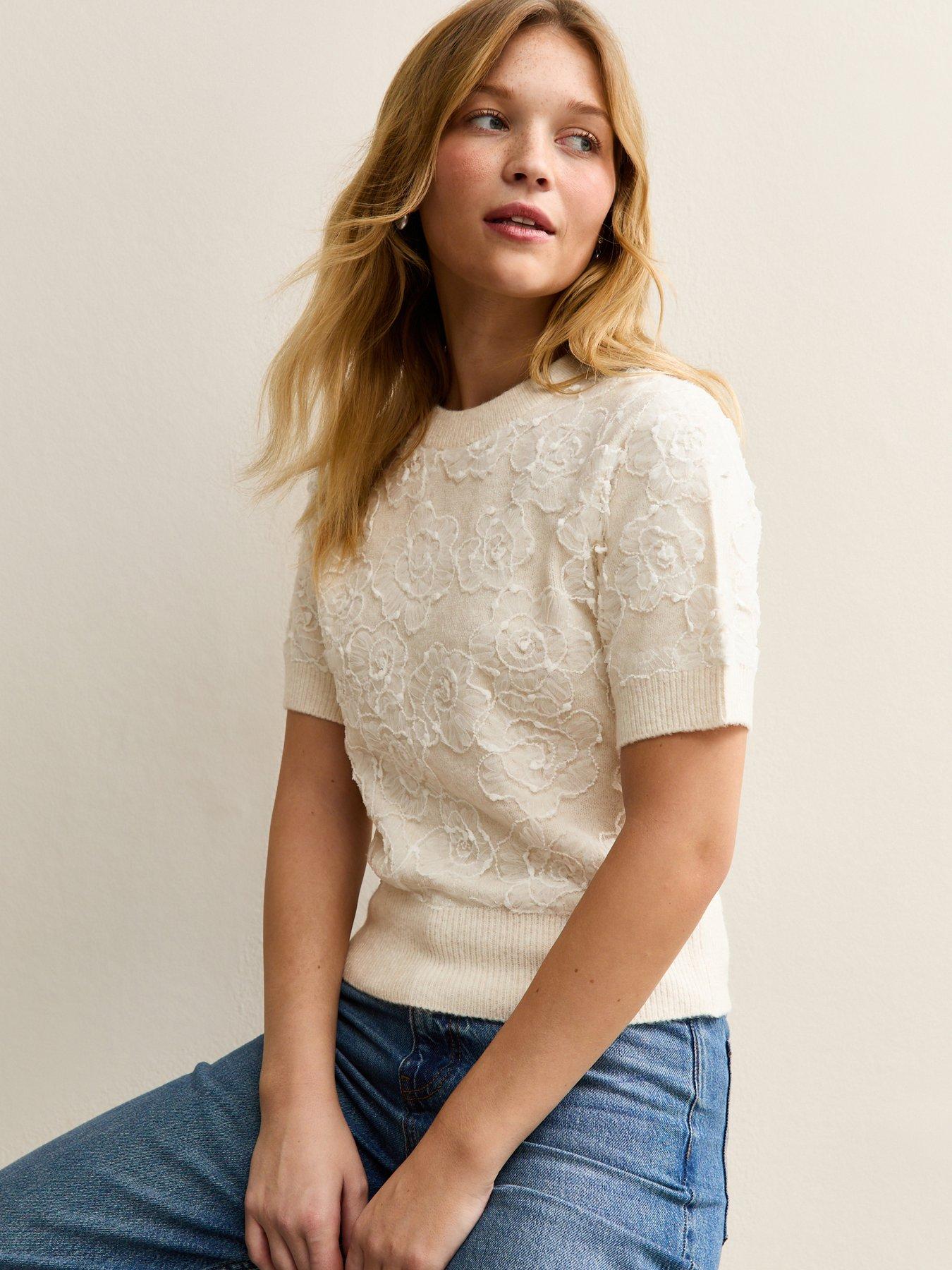 new-look-lace-midweight-knit-top-creamfront