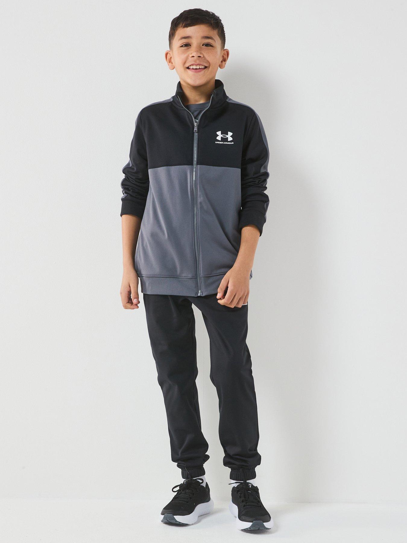 Image 1 of 7 of UNDER ARMOUR Junior Boys Training Rival Knit Tracksuit - Black